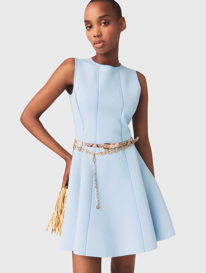 Skater dress with jewelled bows