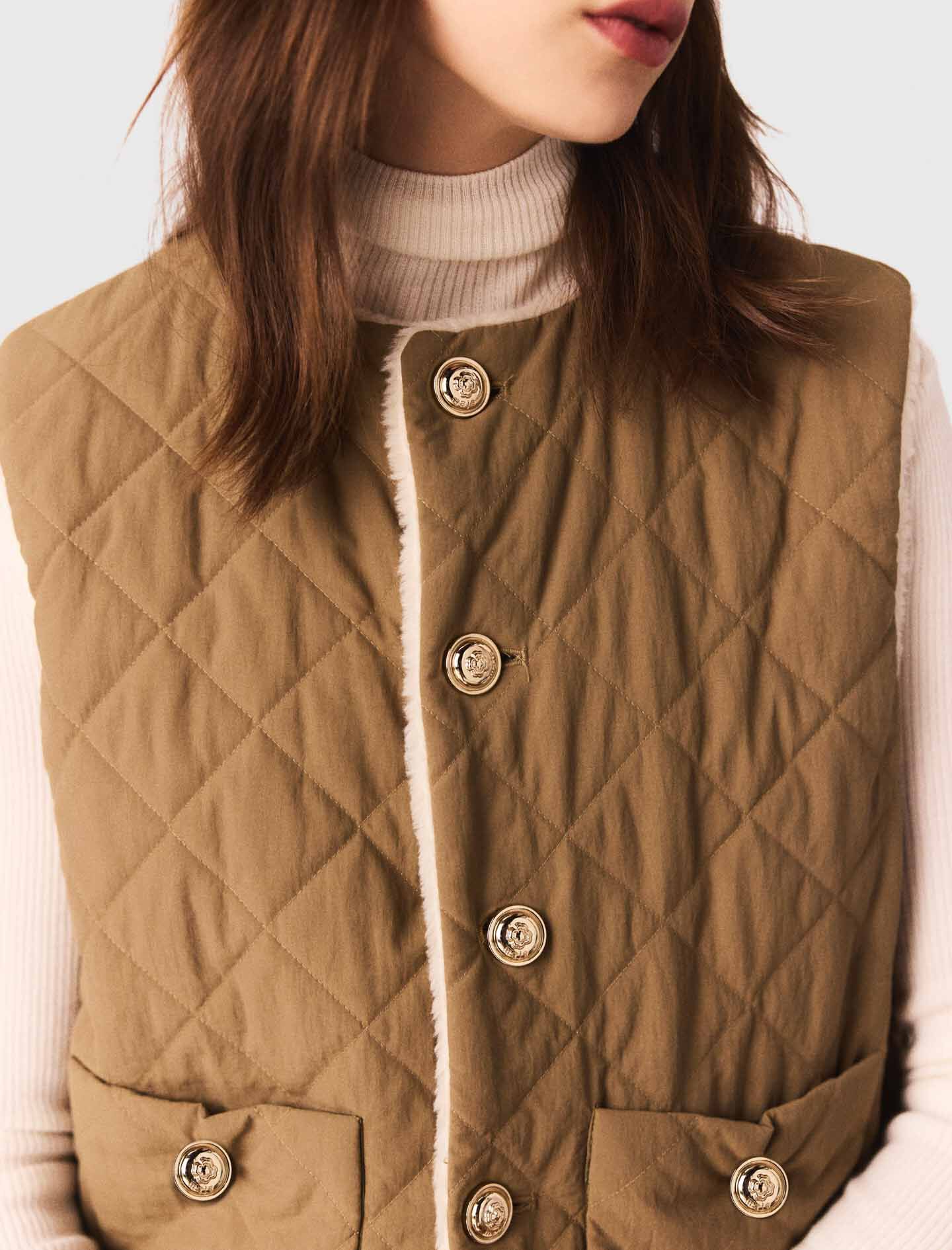 トップス feather short vest feather short vest