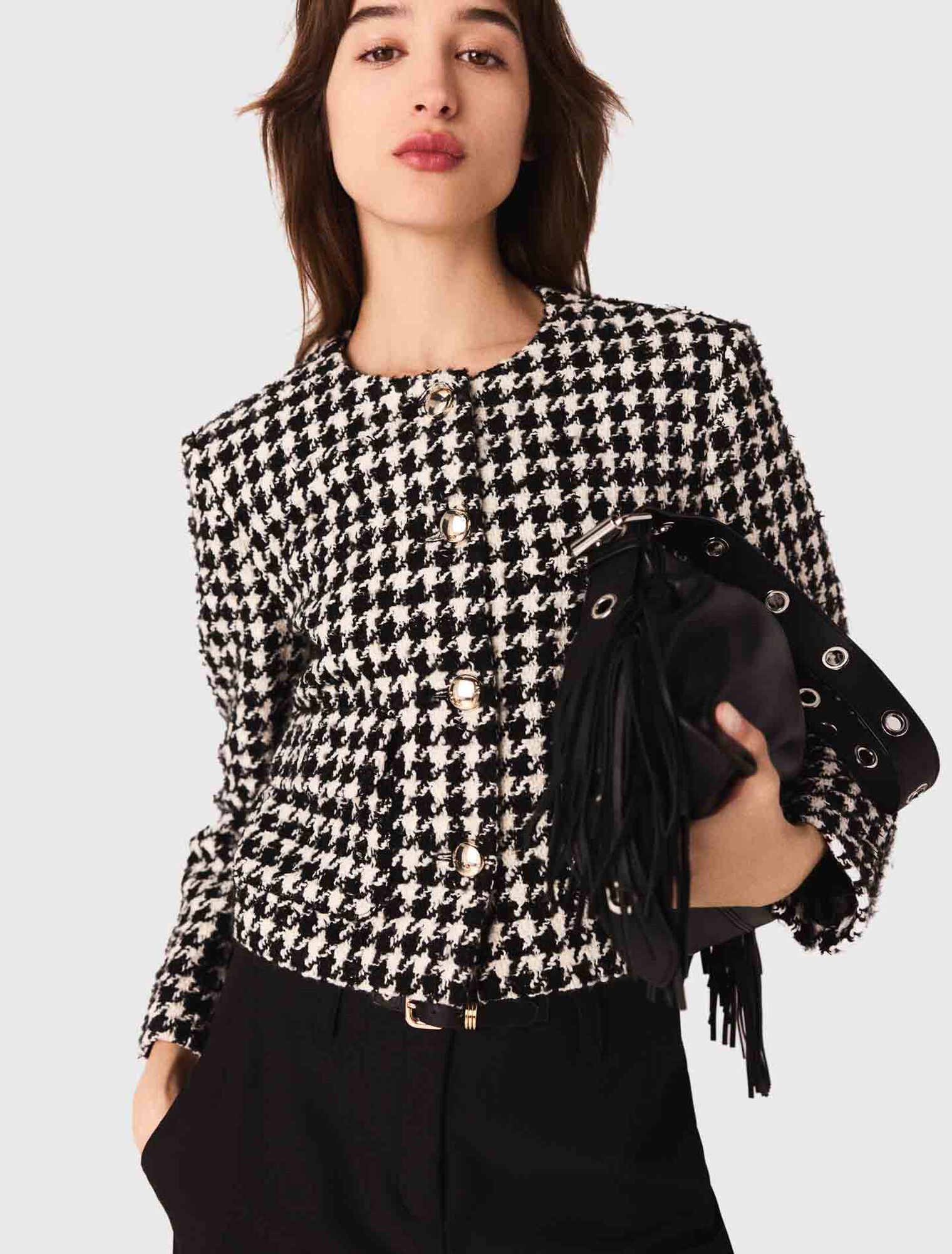 Short tweed jacket