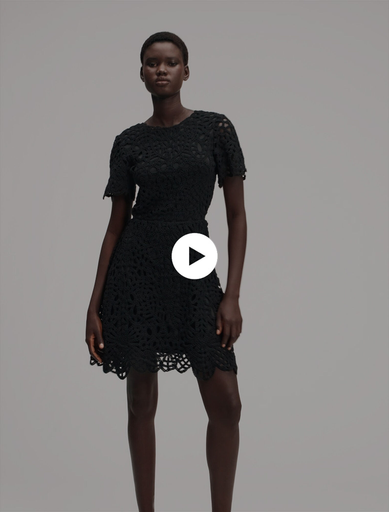 Short crochet dress