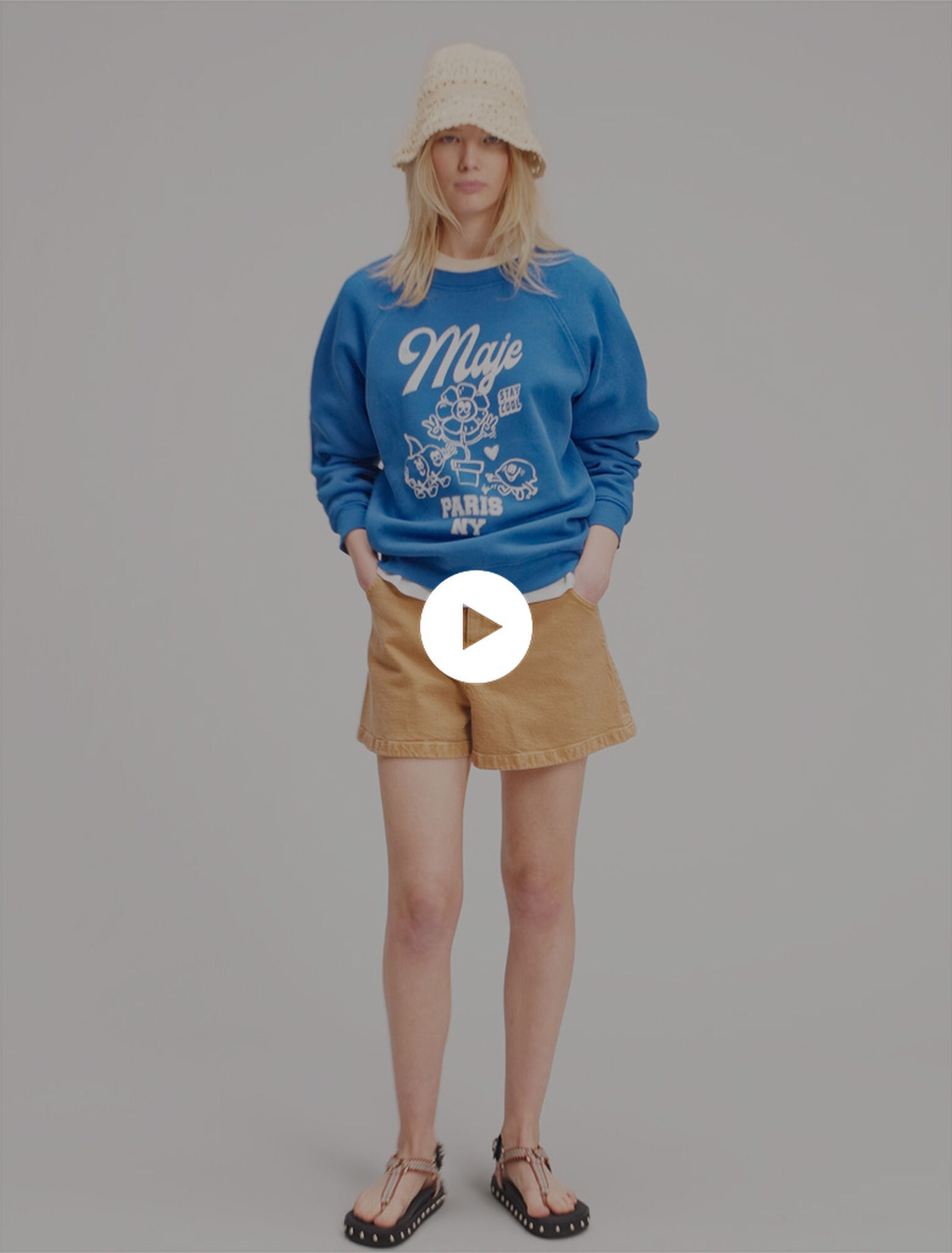 Denim shorts