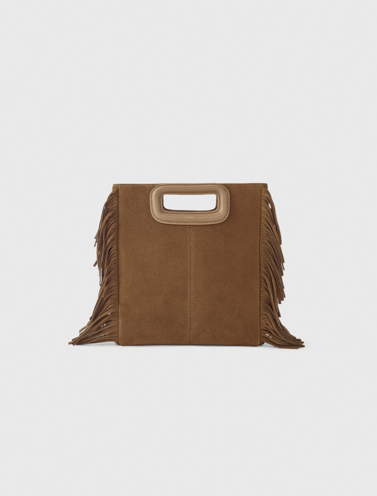 Fringed M bag in suede 9
