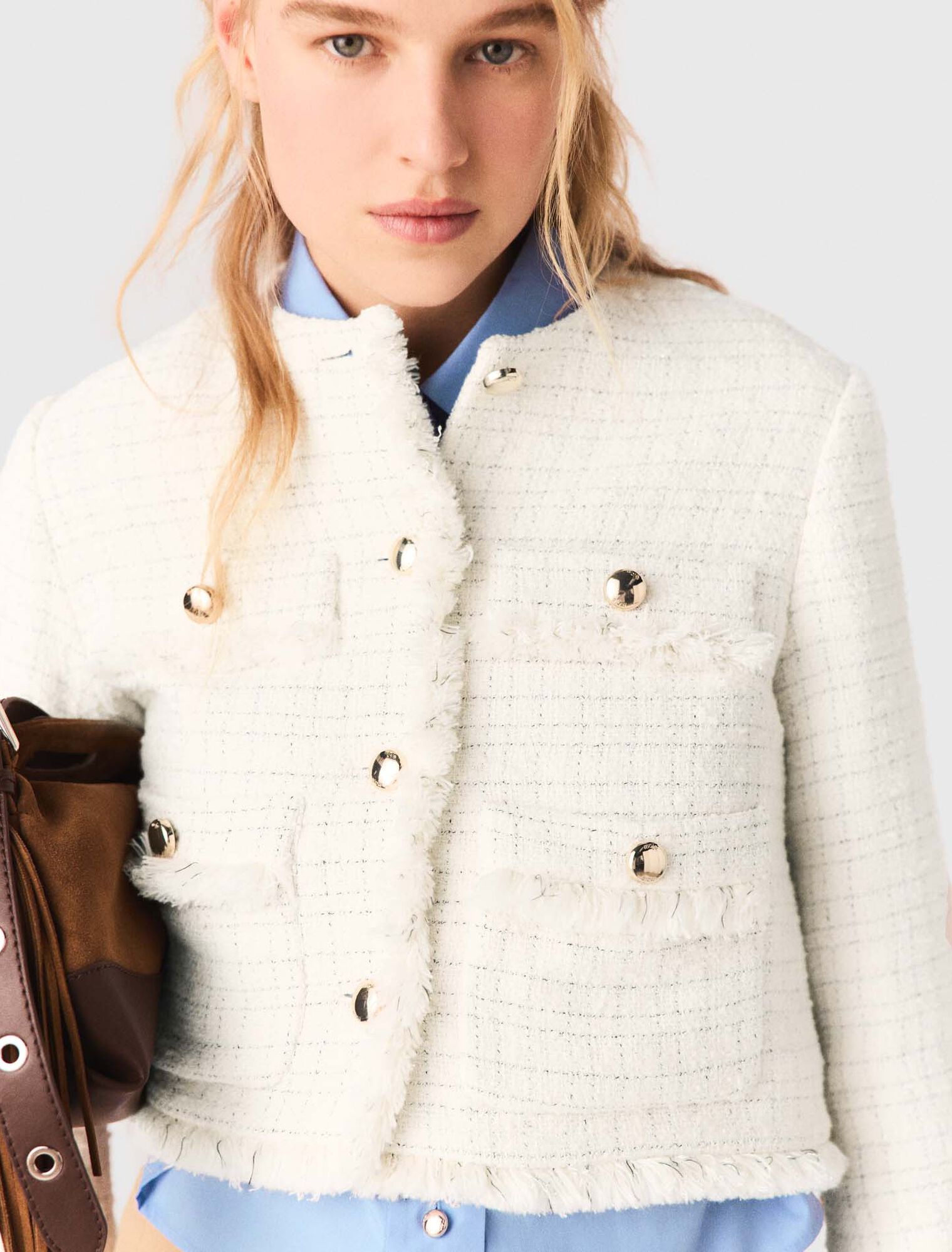 Short tweed jacket