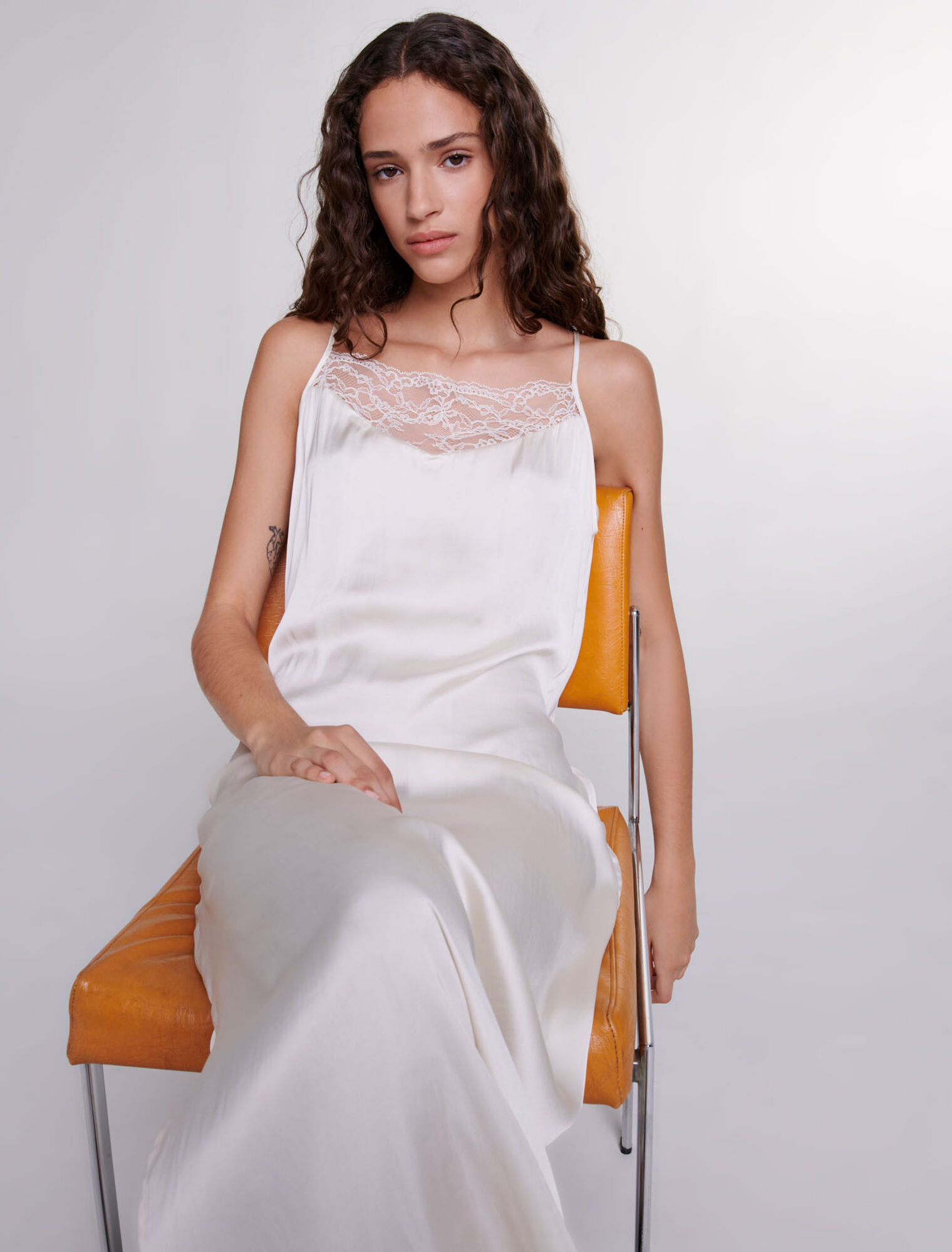 Satin-look maxi dress