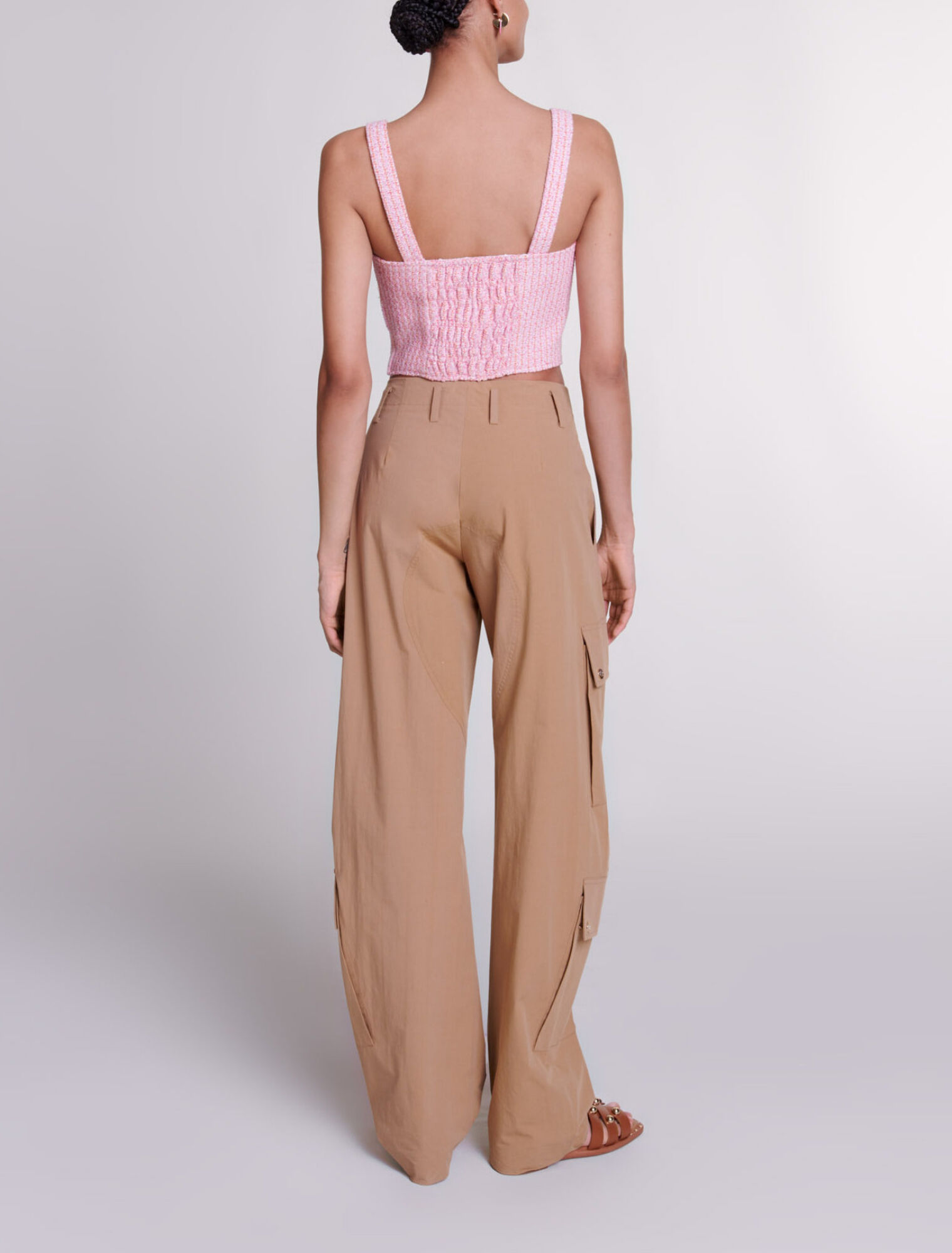 Tweed crop top