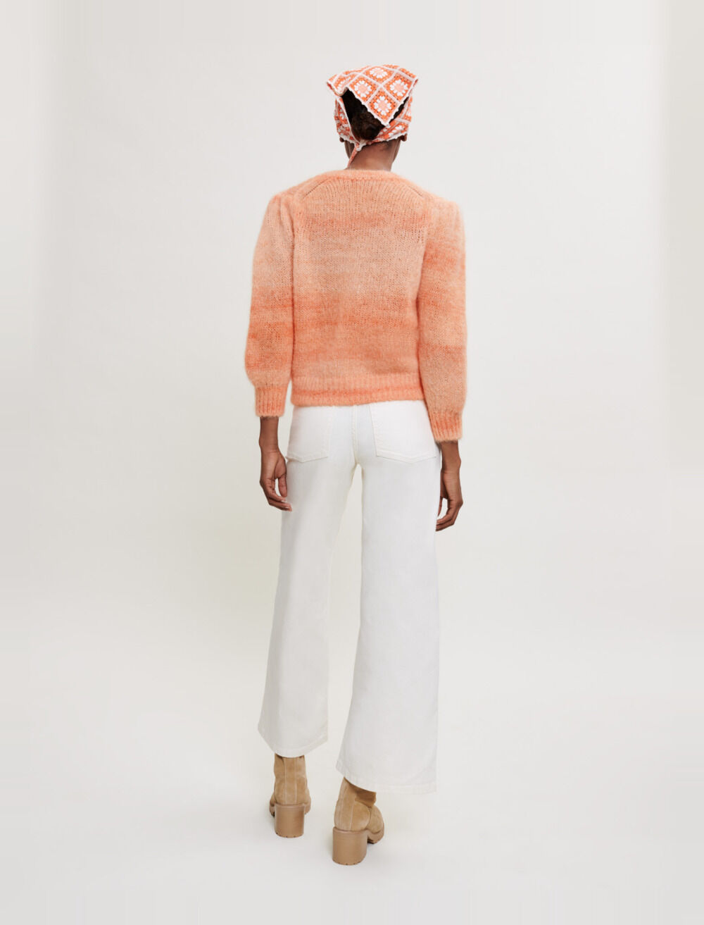 Printed mohair cardigan - Offline_Sweats-Cardigans | Maje