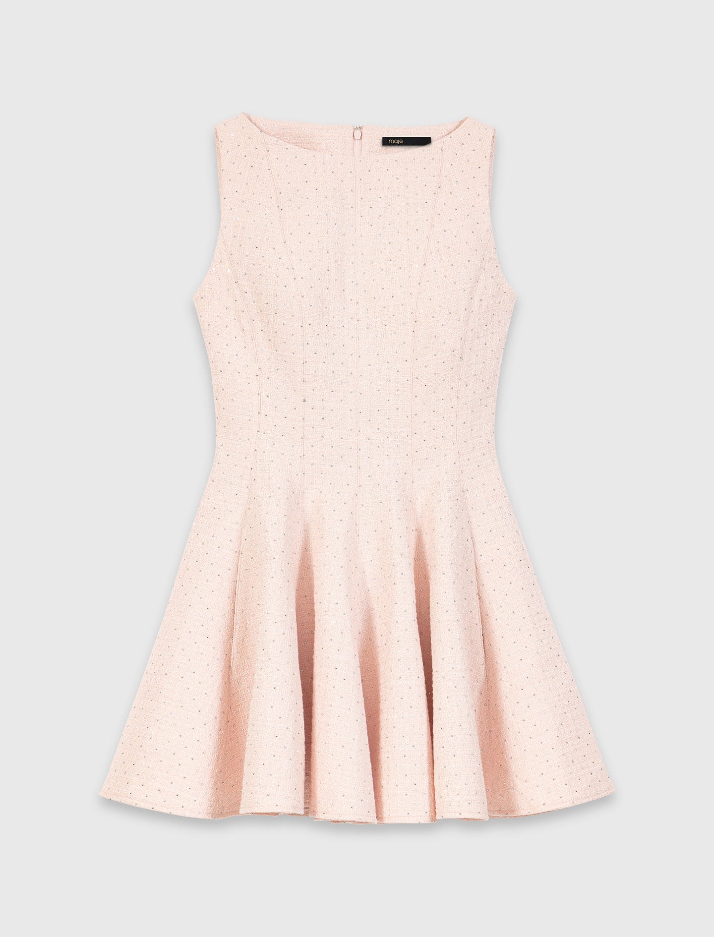 Short flared tweed dress 6