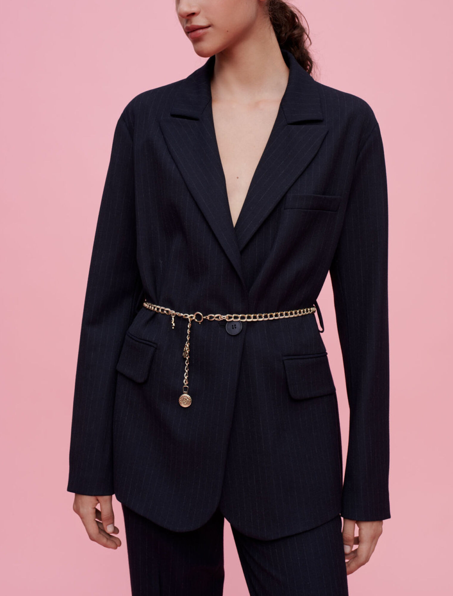 Tennis stripe suit jacket