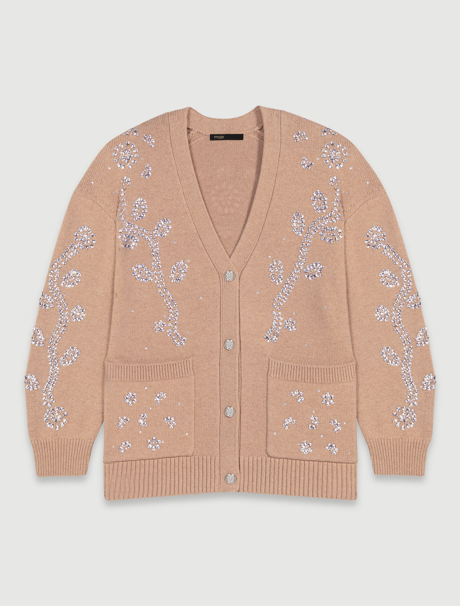 Jewellery detail cardigan