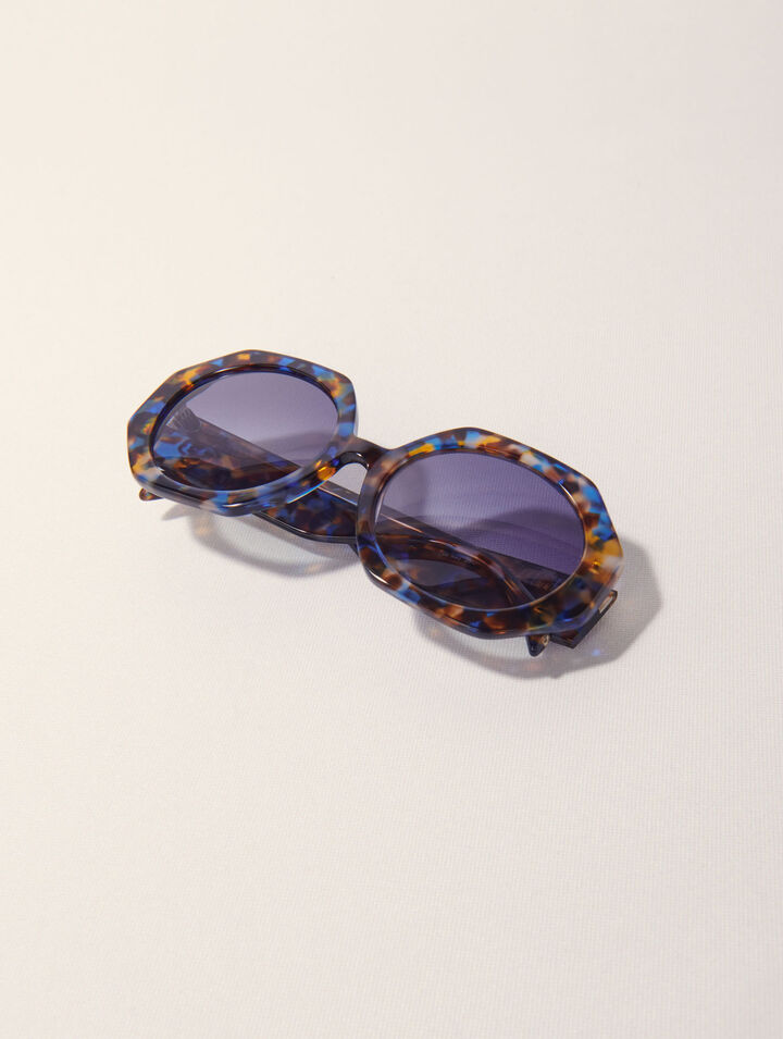 Round acetate tortoiseshell glasses