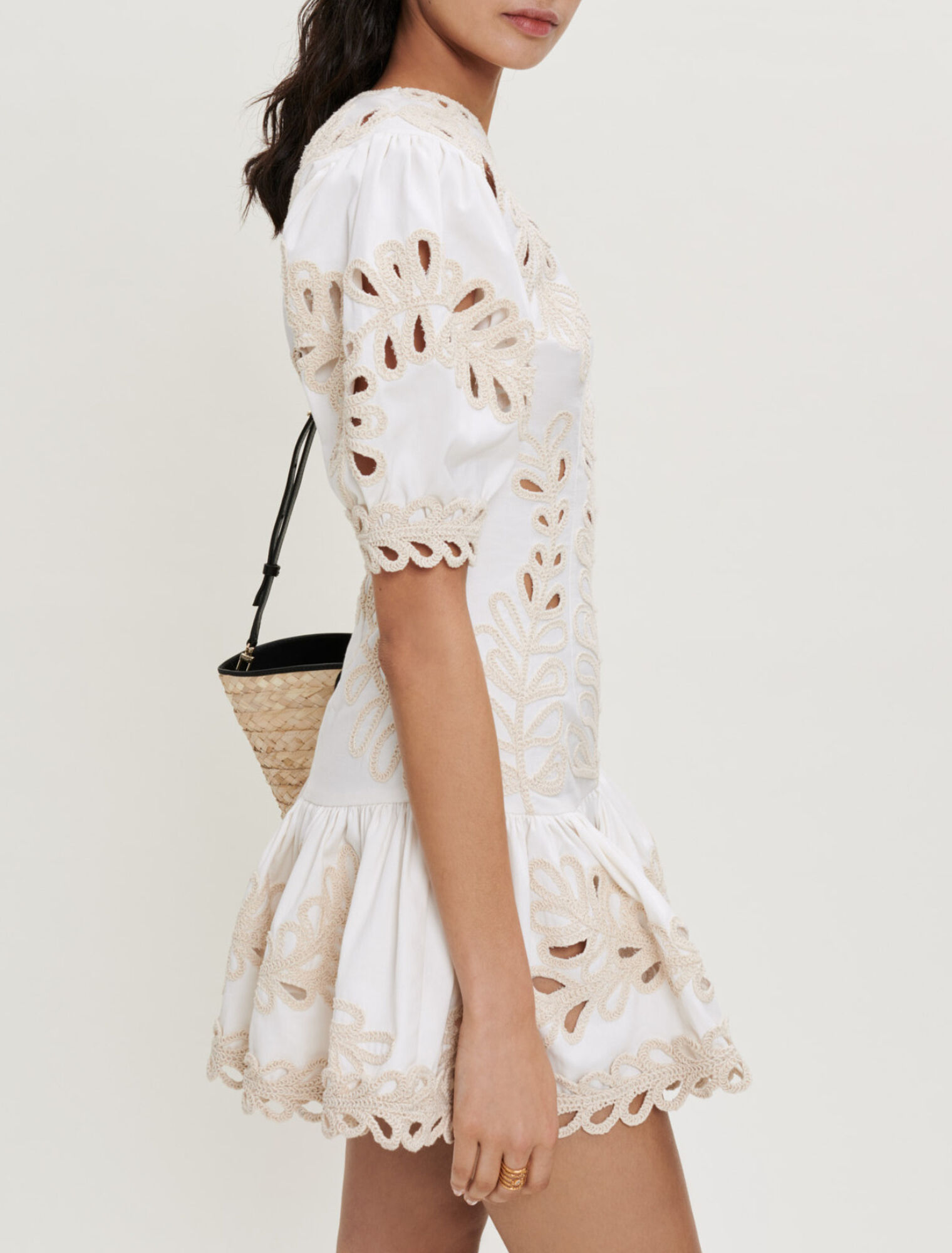 Short embroidered dress