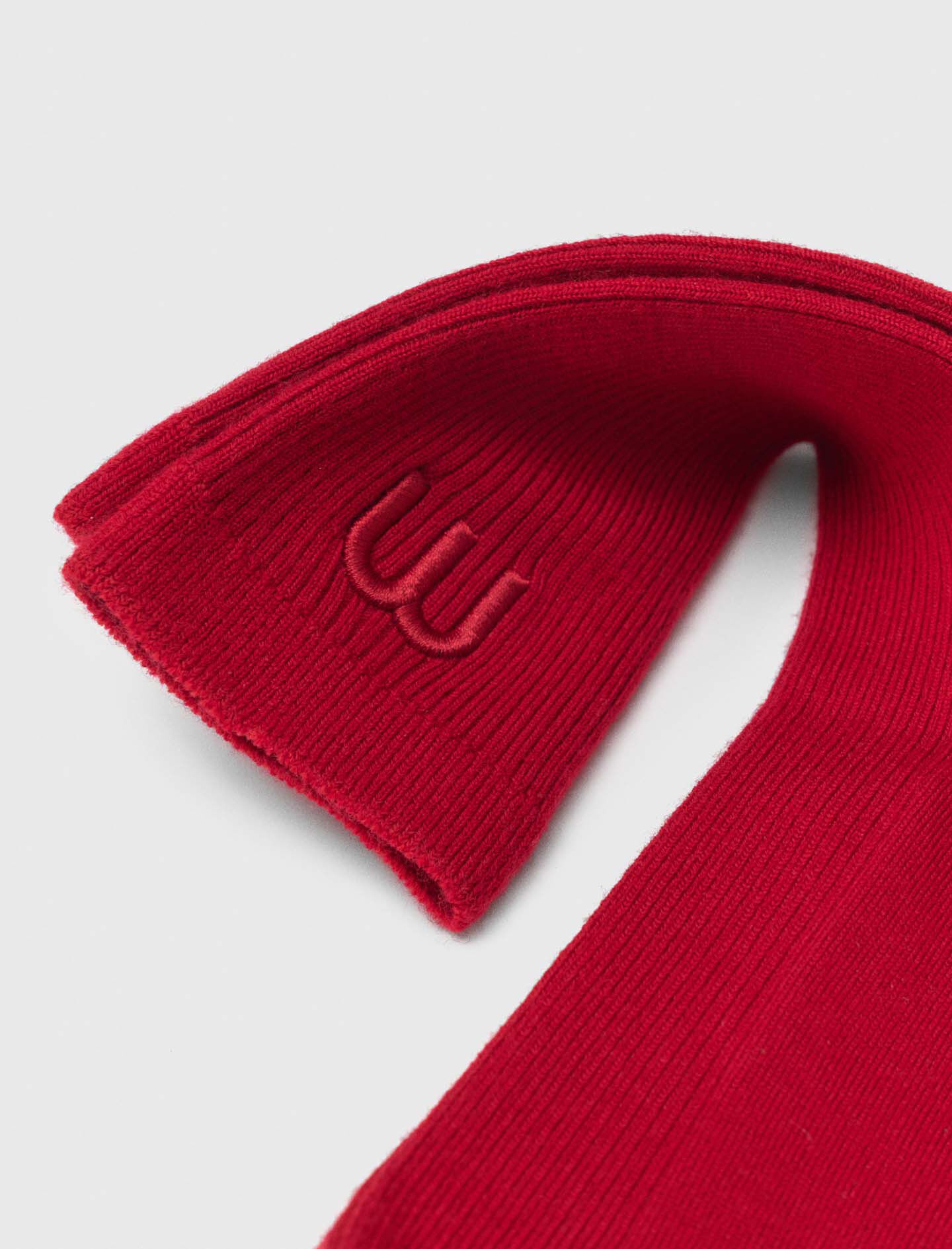 Short ribbed knit dress Red for Women | Maje