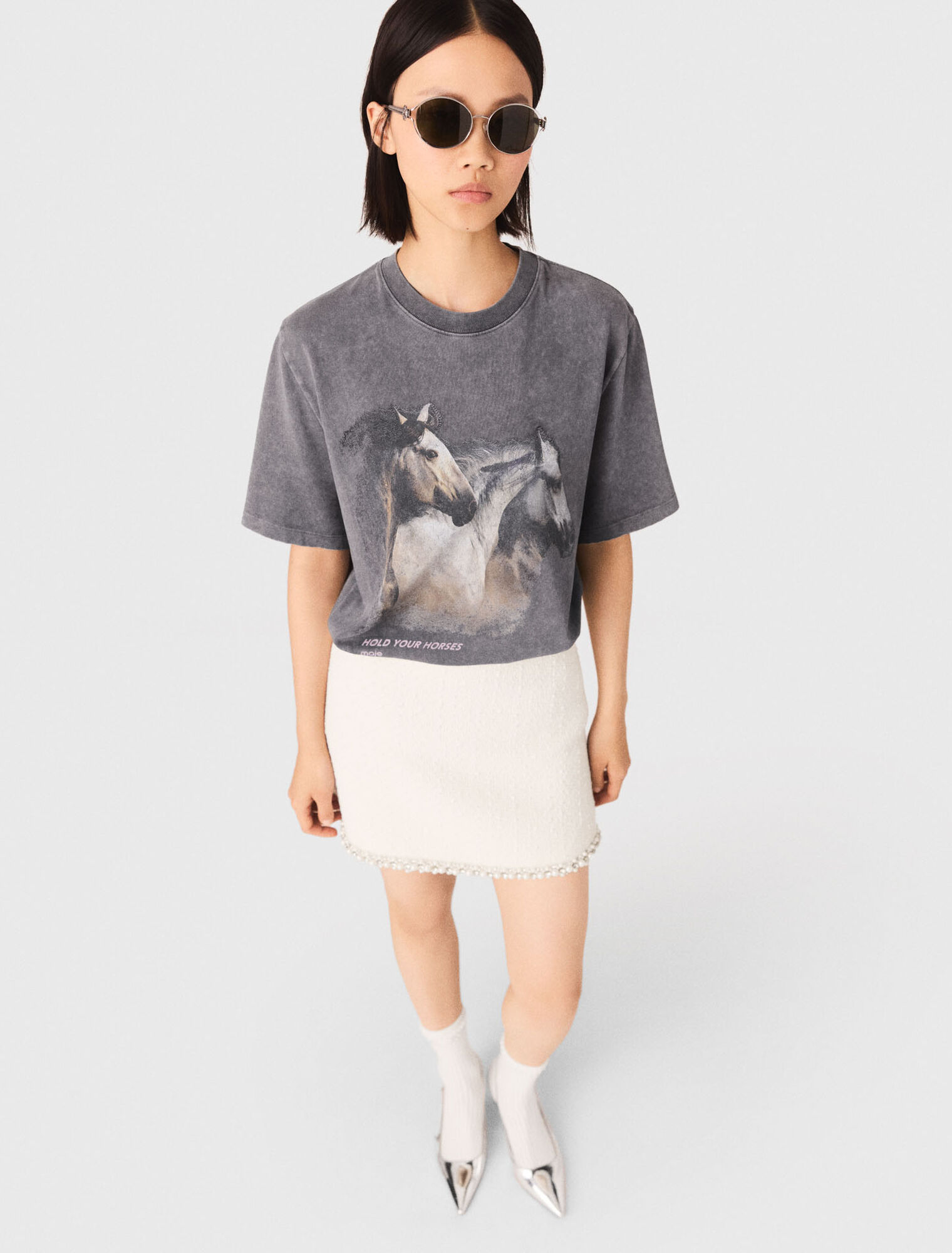 Horse print T-shirt