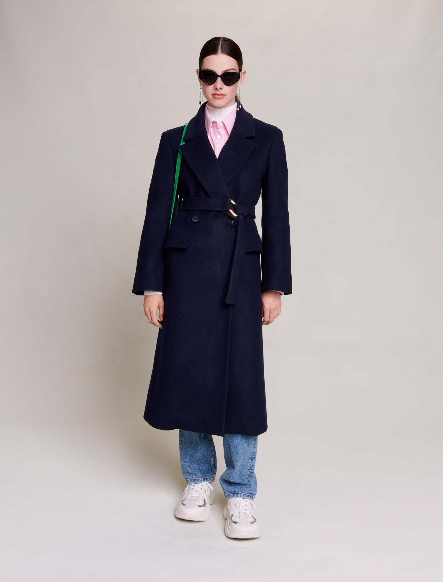 Maje long coat cheap