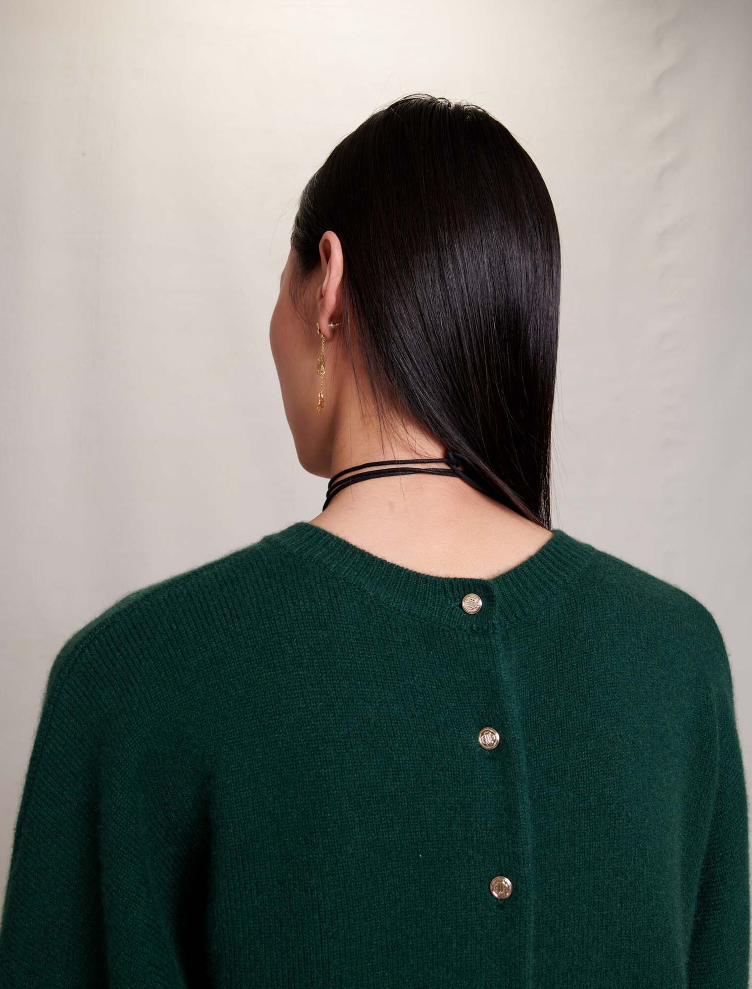 Reversible cashmere jumper