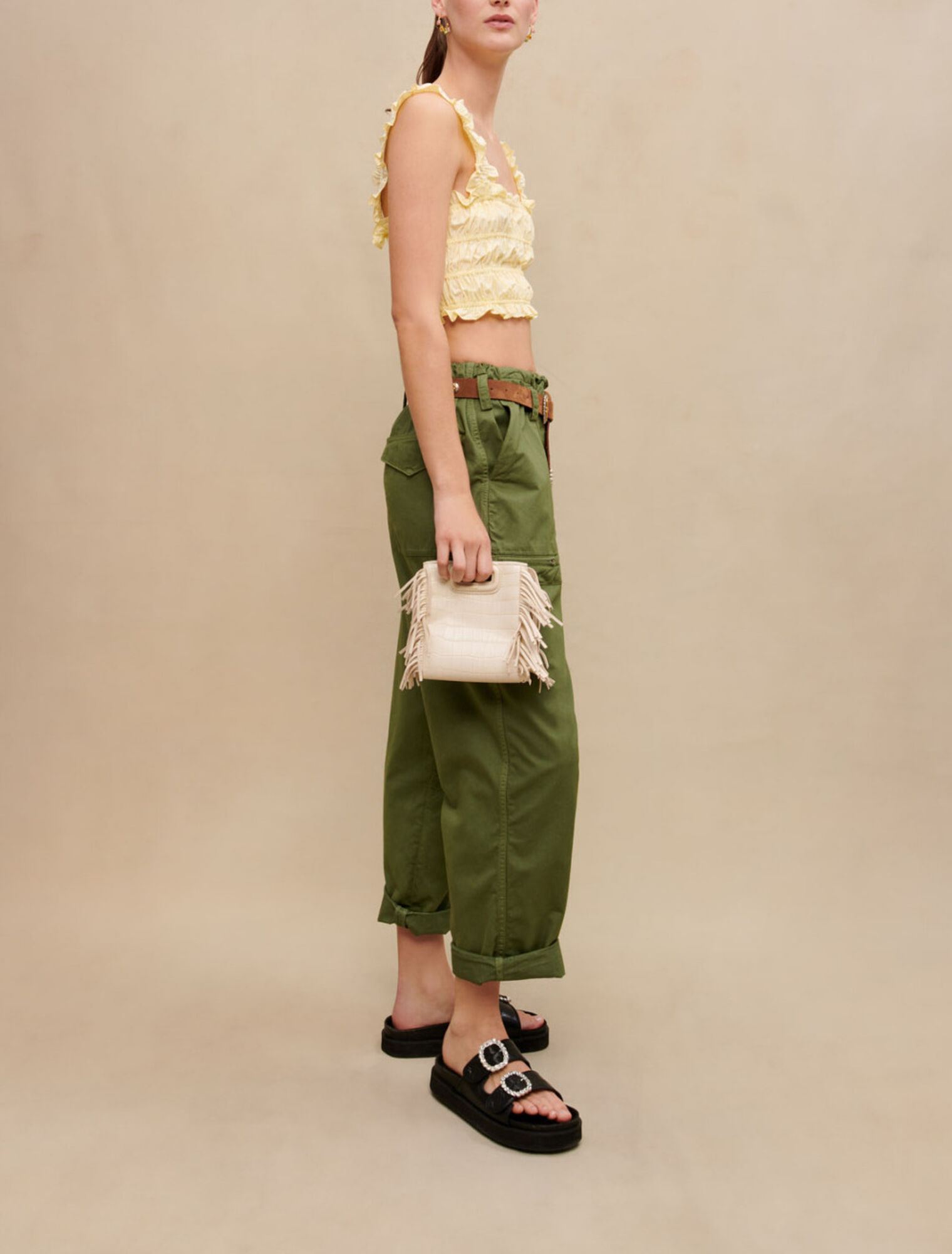 Ruffled crop top