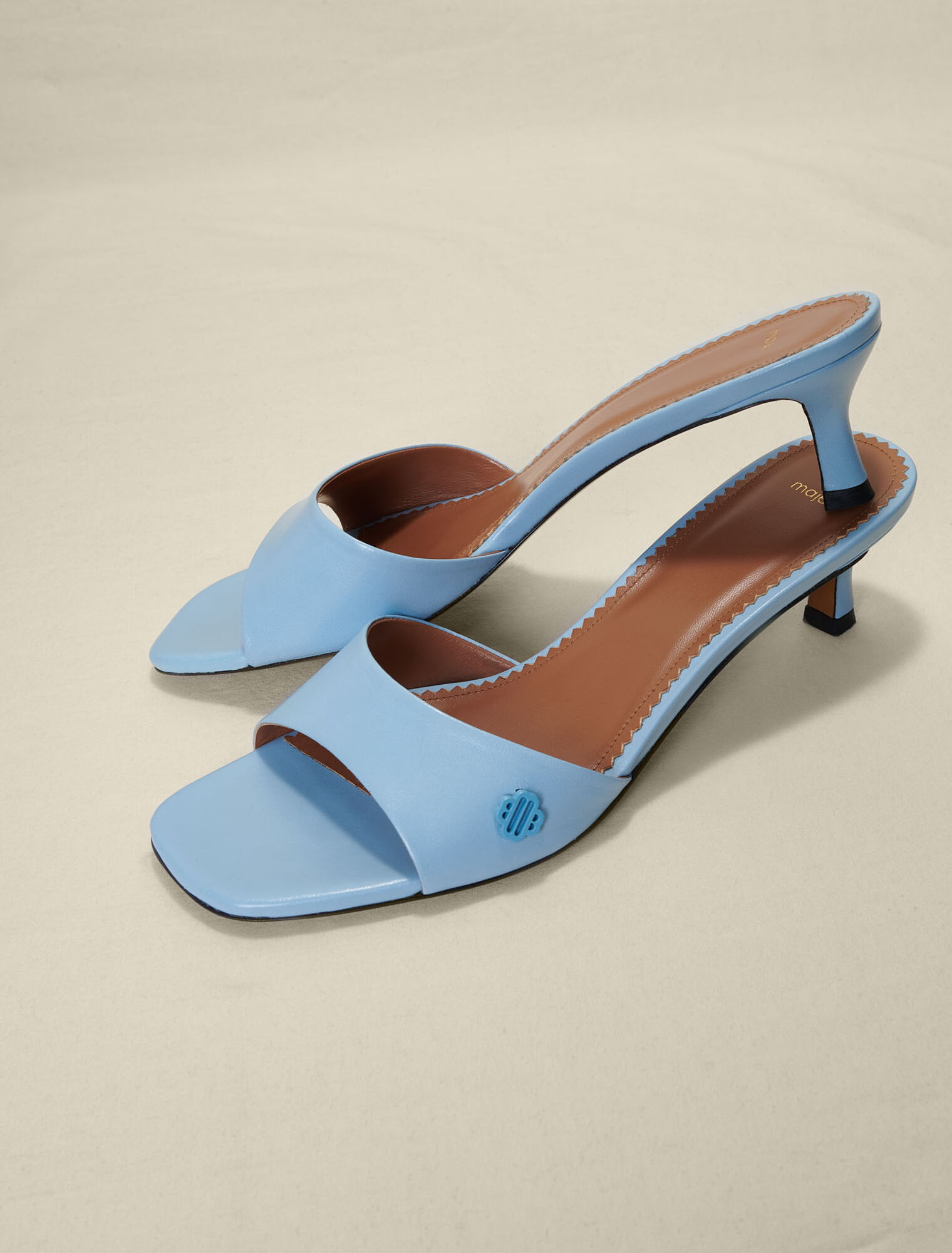 Leather mules