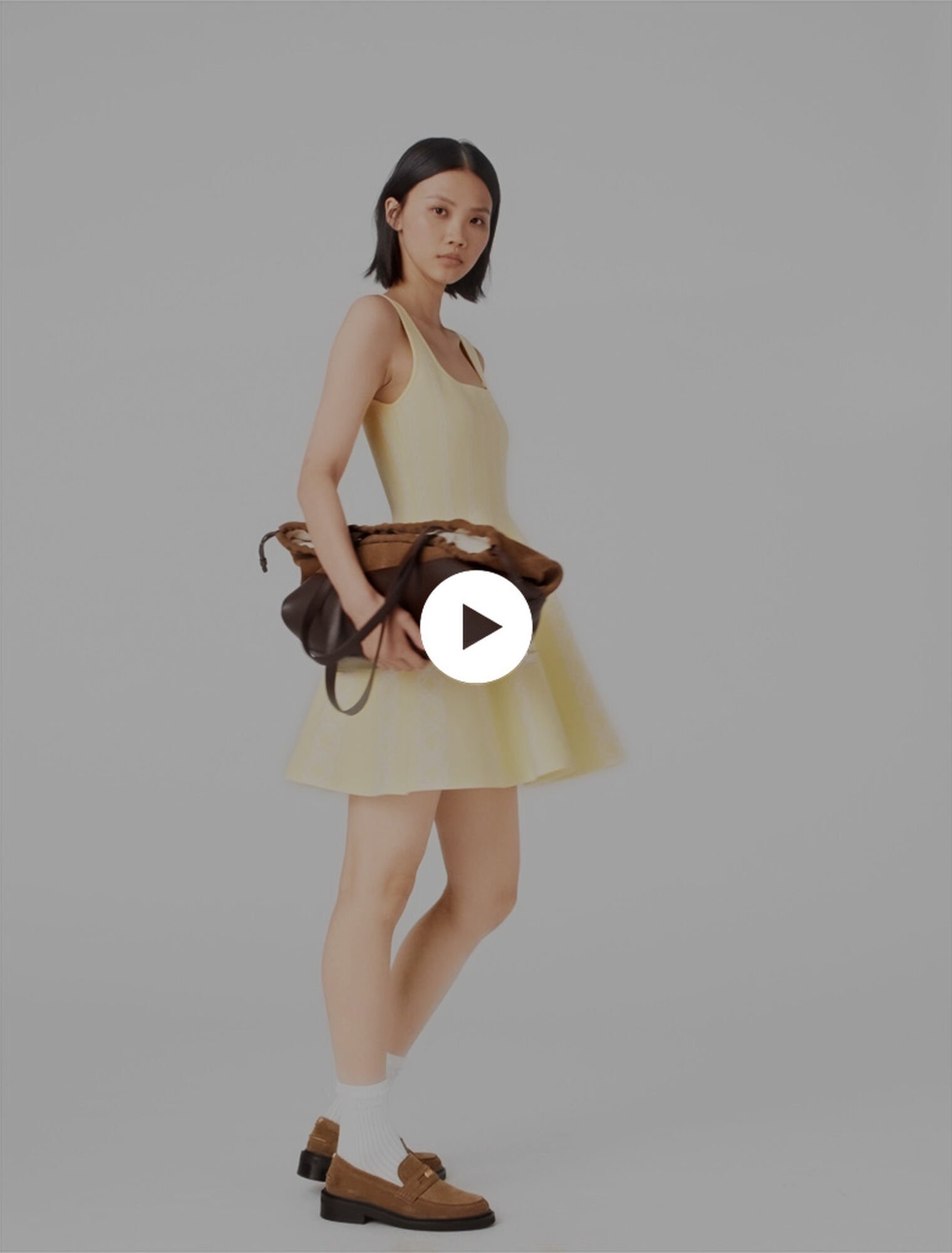 Jacquard knit short dress