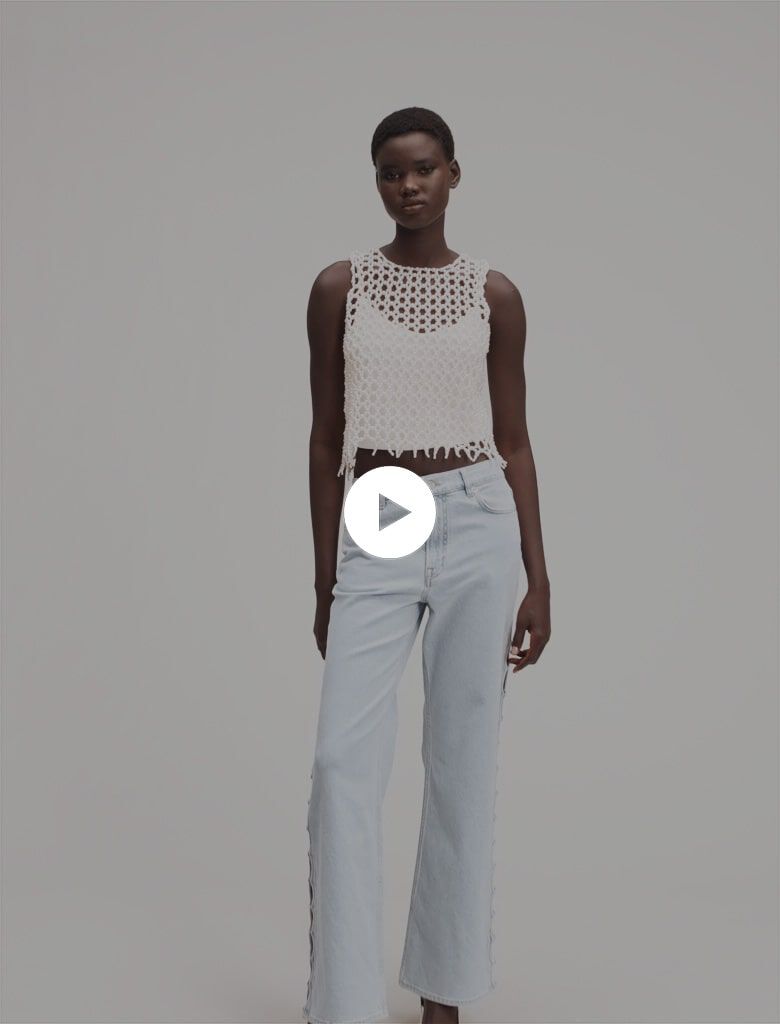 Beaded top - Tops | Maje