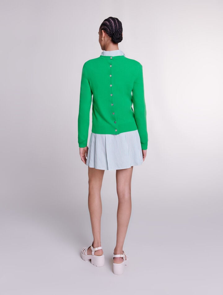 Cashmere and wool cardigan