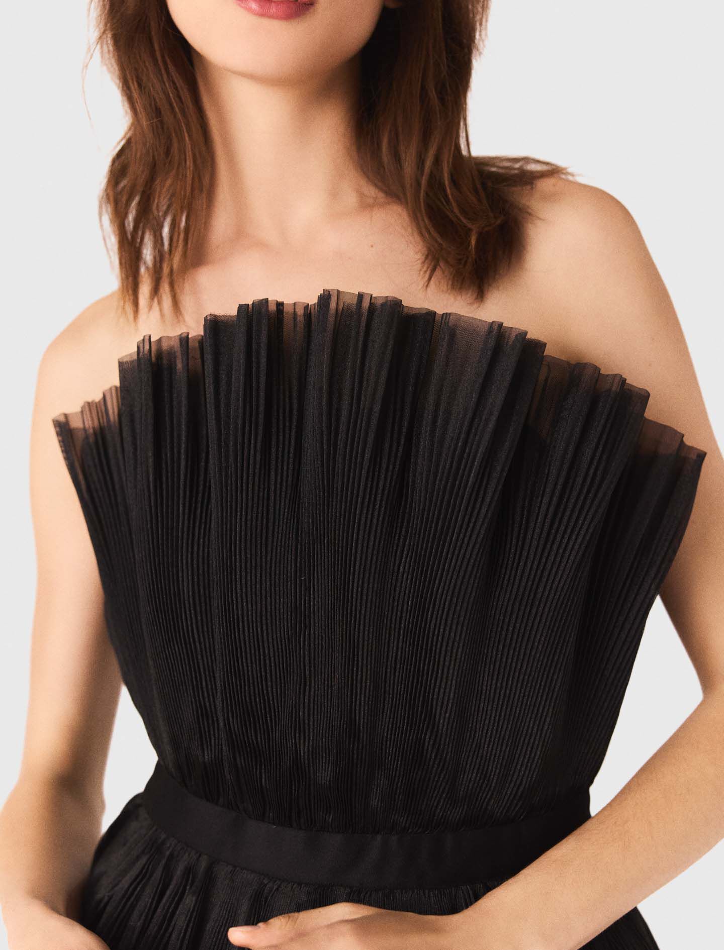 トップス MURRAL Flutter tulle bustier (Black) Flutter tulle bustier (Black)