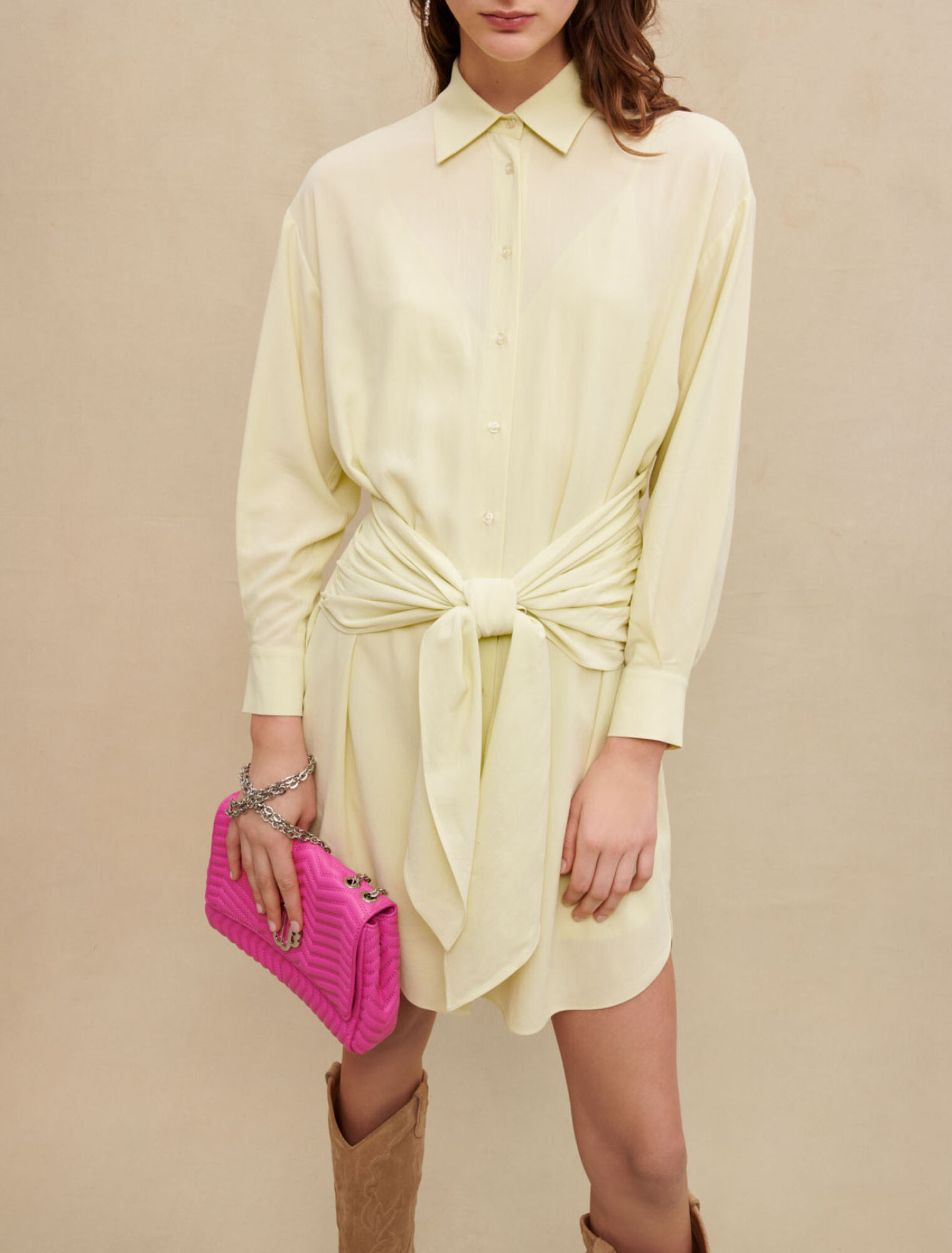 Tie short dress