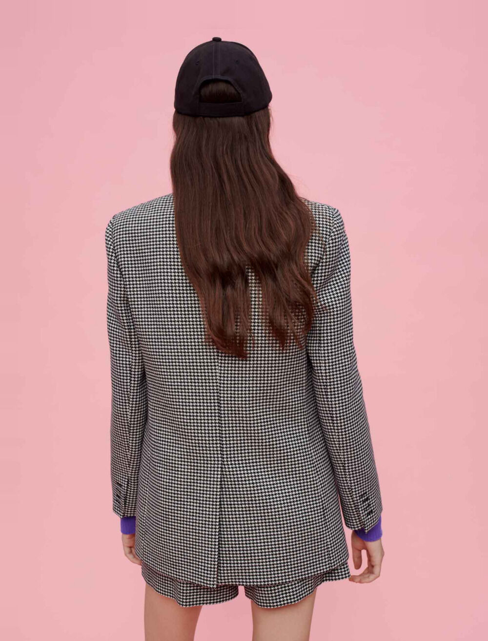 Maje houndstooth coat on sale