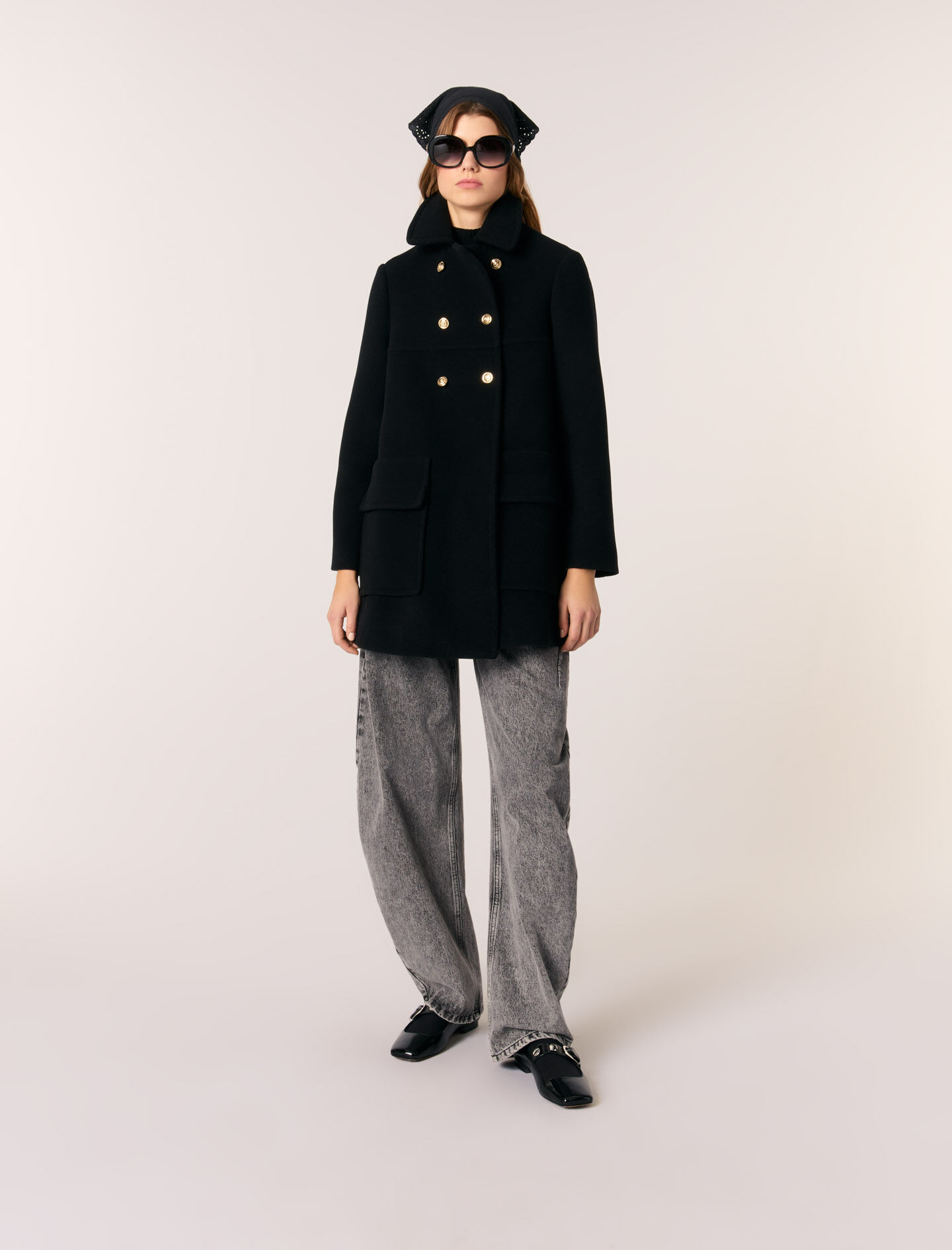 Maje wool coat shop