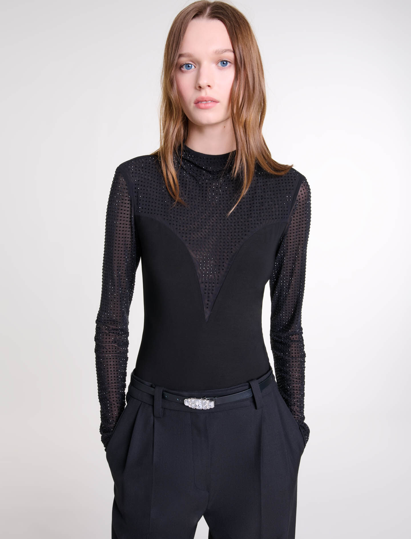 BASIC~ High Neck Leotard - ROSARYMOON OFFICIAL WEB STORE