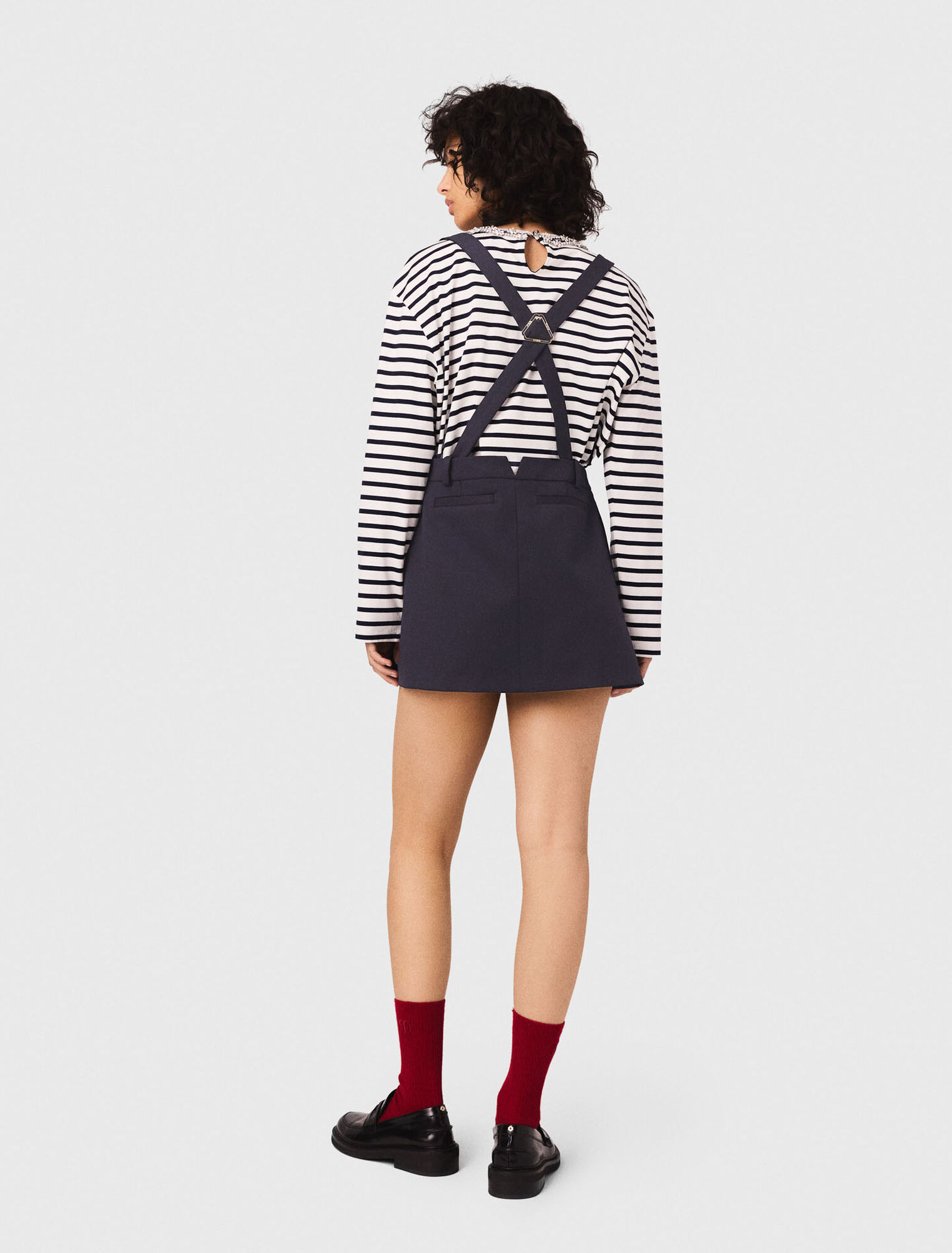 Pinafore strap dress