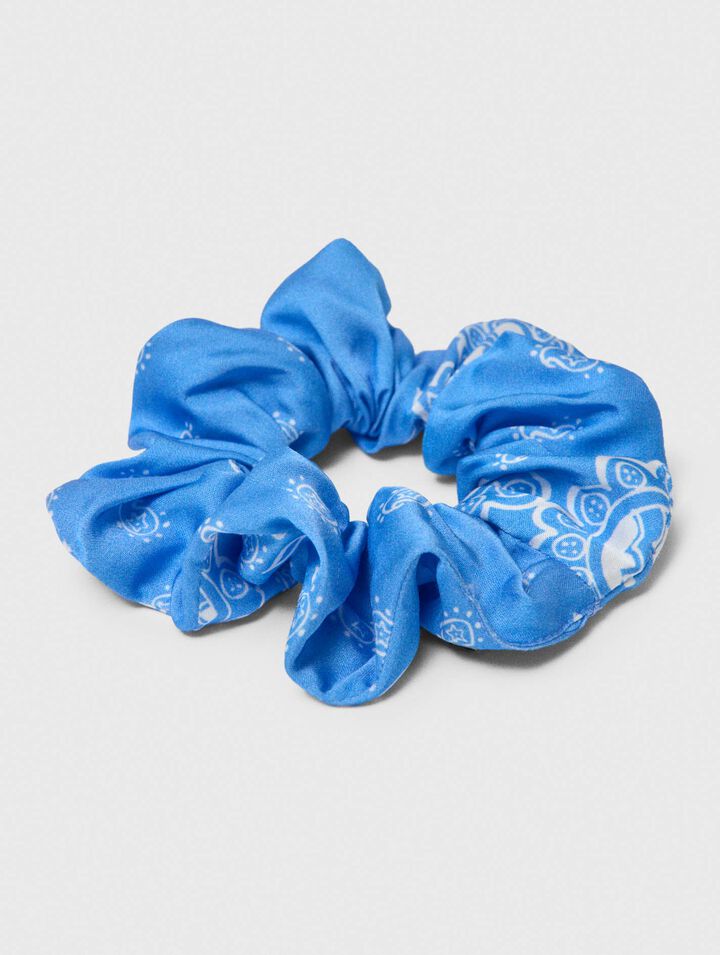 Printed fabric scrunchie
