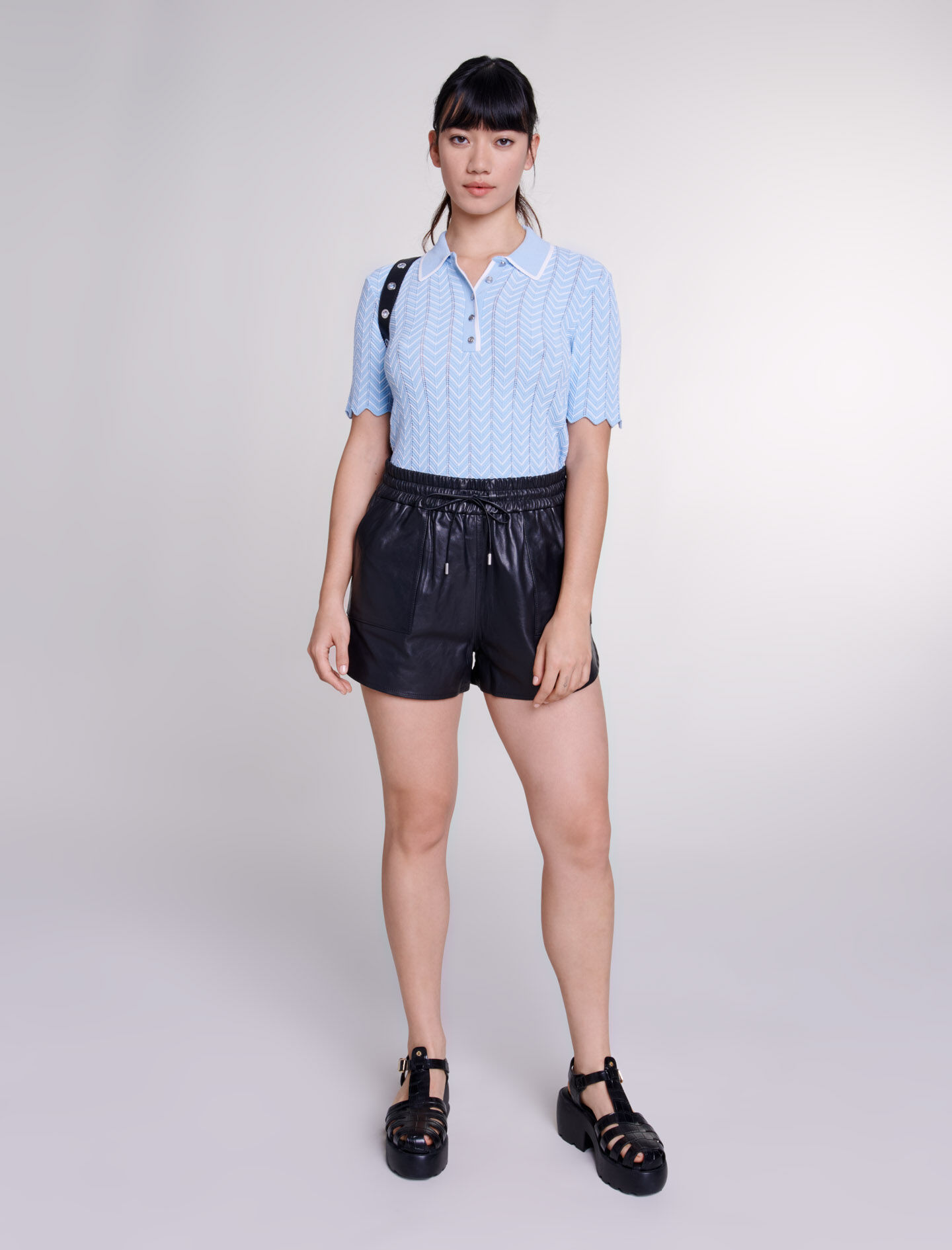 【タグ付き新品】JUEMI LeatherShorts M BLACK タグ付き新品】JUEMI LeatherShorts M BLACK Juemi(ジュエミ
