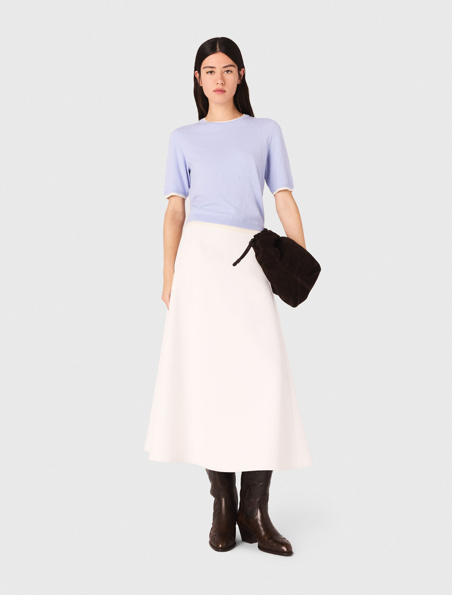 100% wool short-sleeve jumper