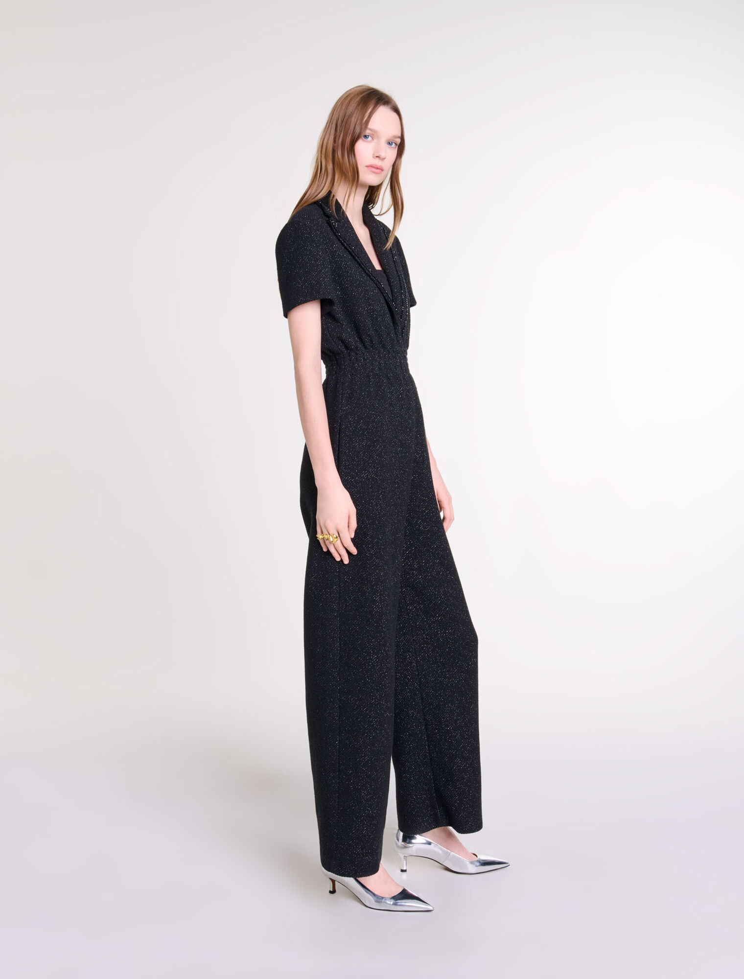 Tweed trouser suit