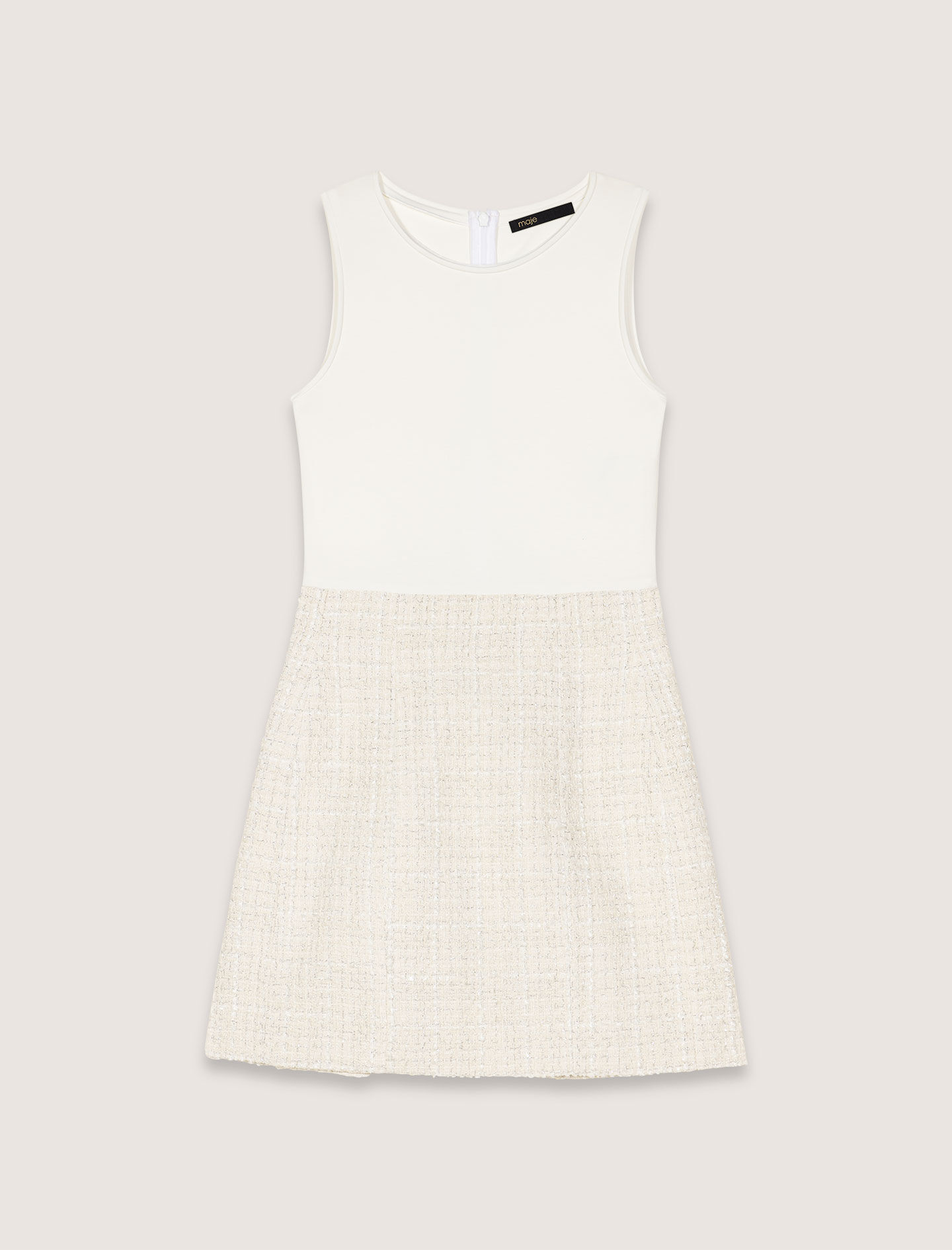 Tweed 2-in-1 short dress - Short dresses | Maje
