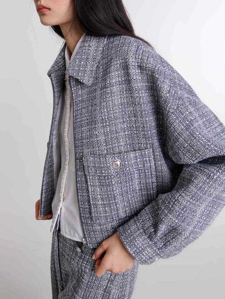 Short tweed jacket
