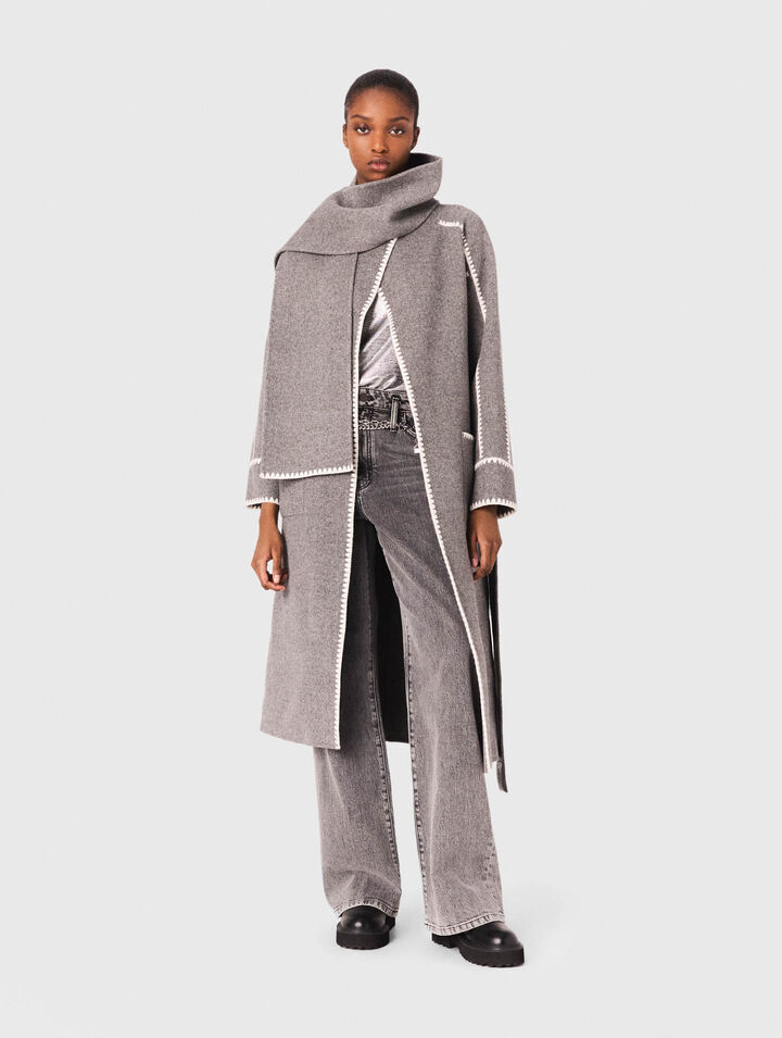 Long double-faced coat