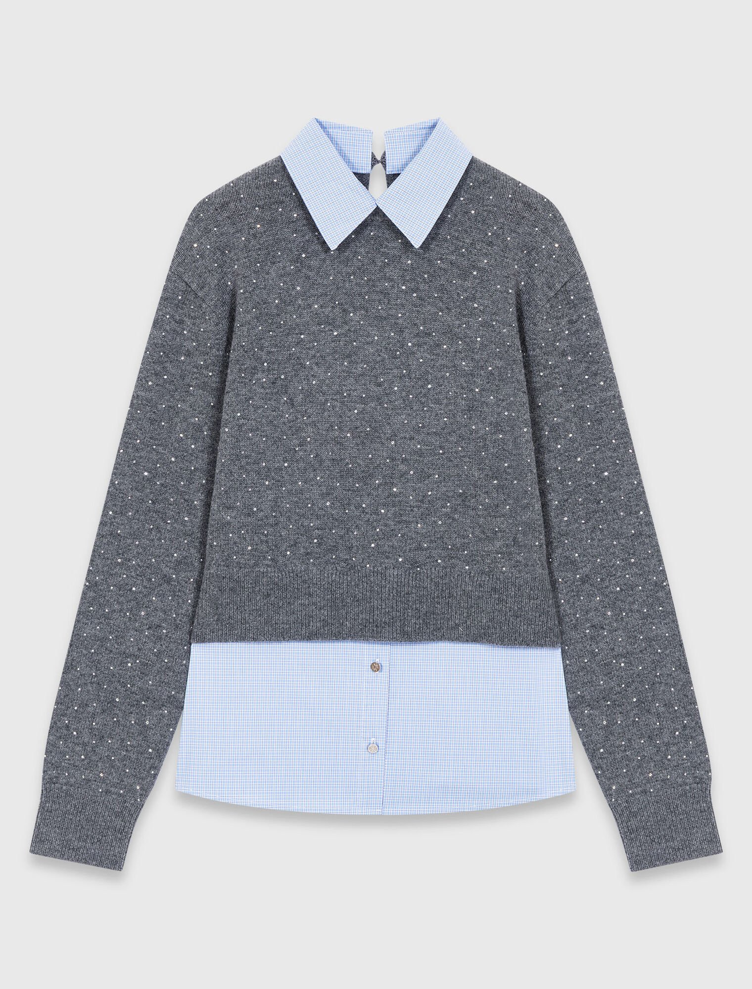 Removable rhinestone trim jumper