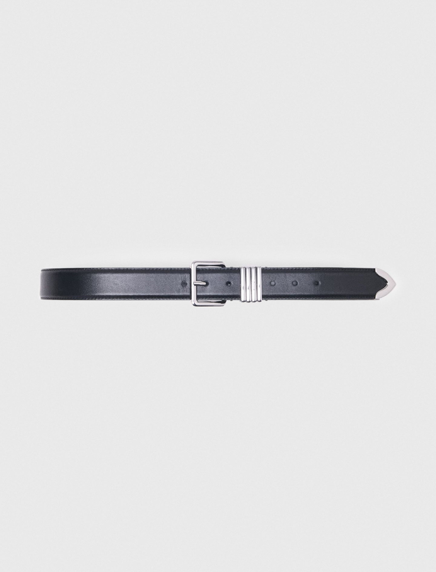 Smooth leather belt 8