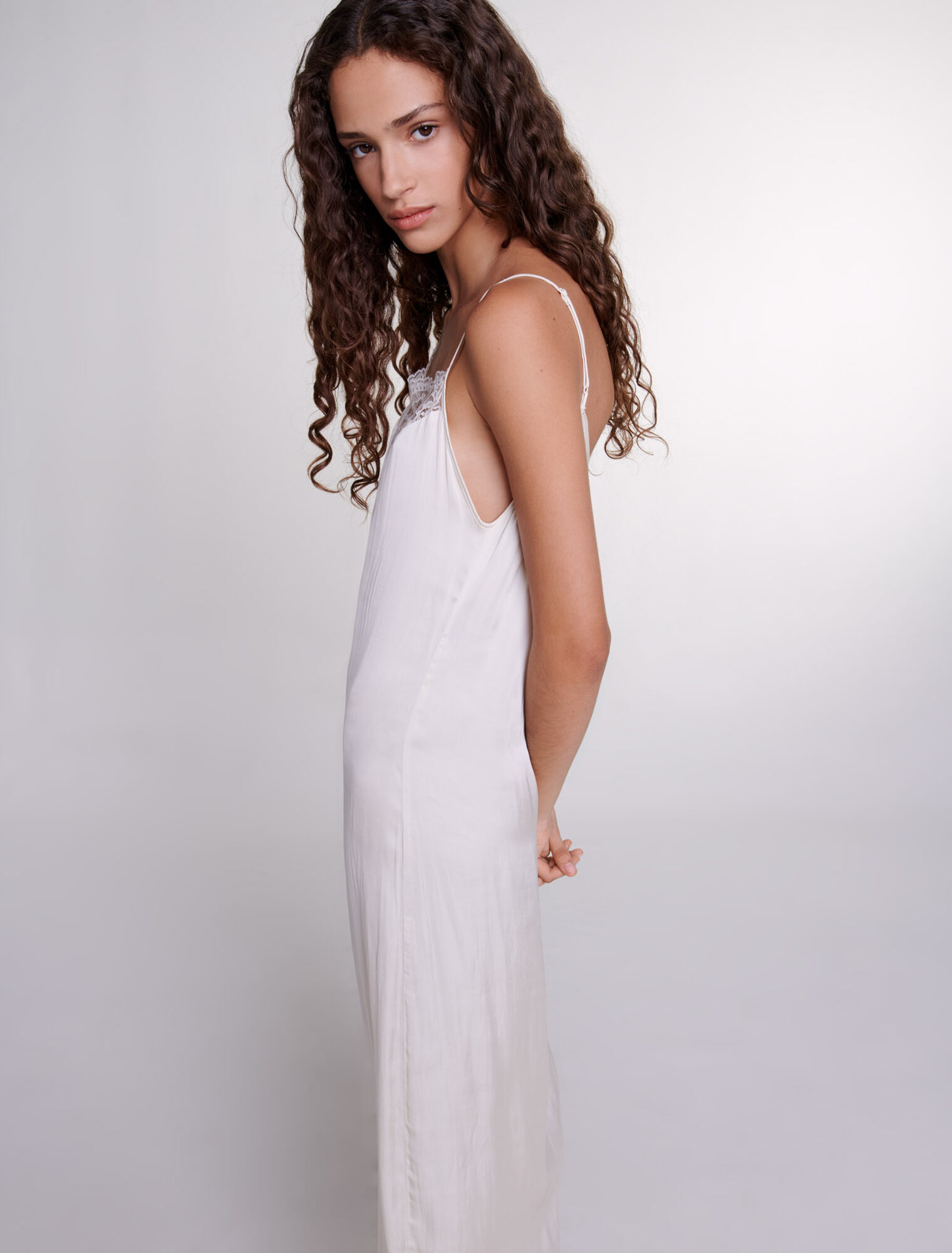 Satin-look maxi dress