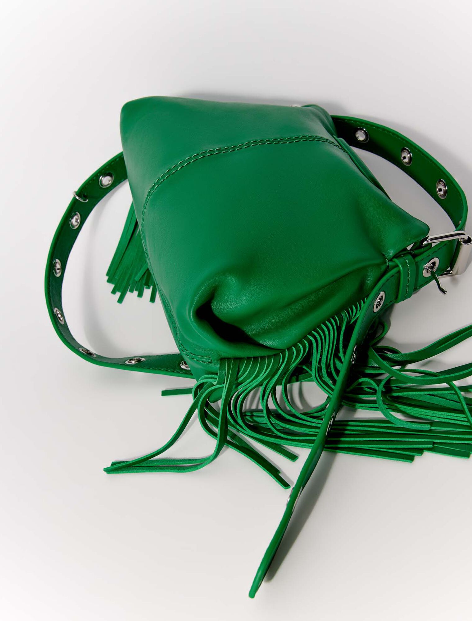 Plain leather mini Miss M bag