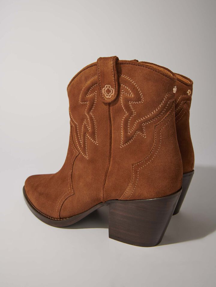 Suede ankle boots