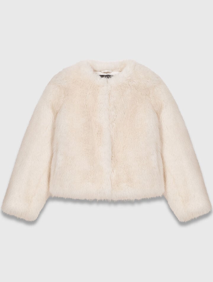 Short faux fur jacket