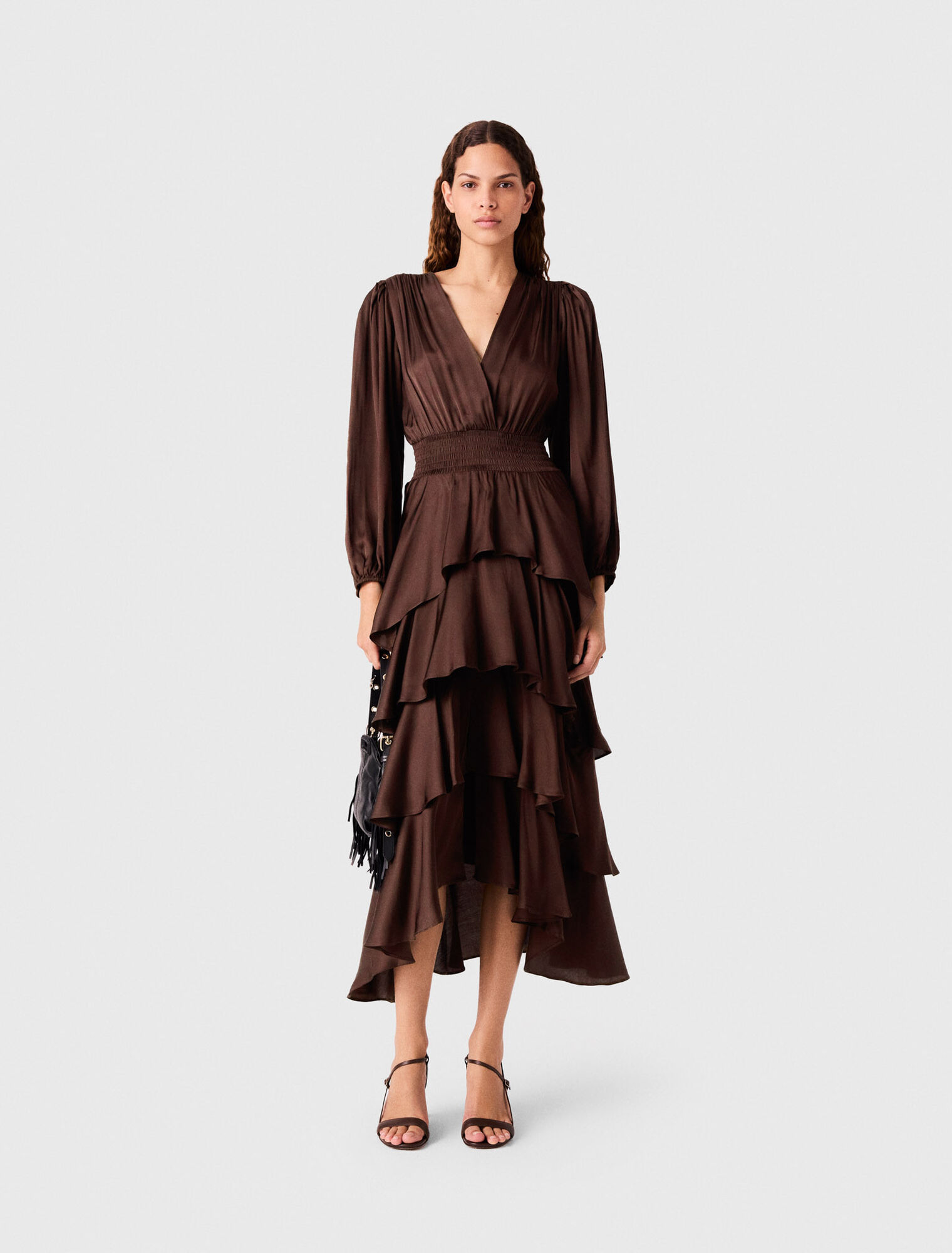 Flowy ruffled maxi dress