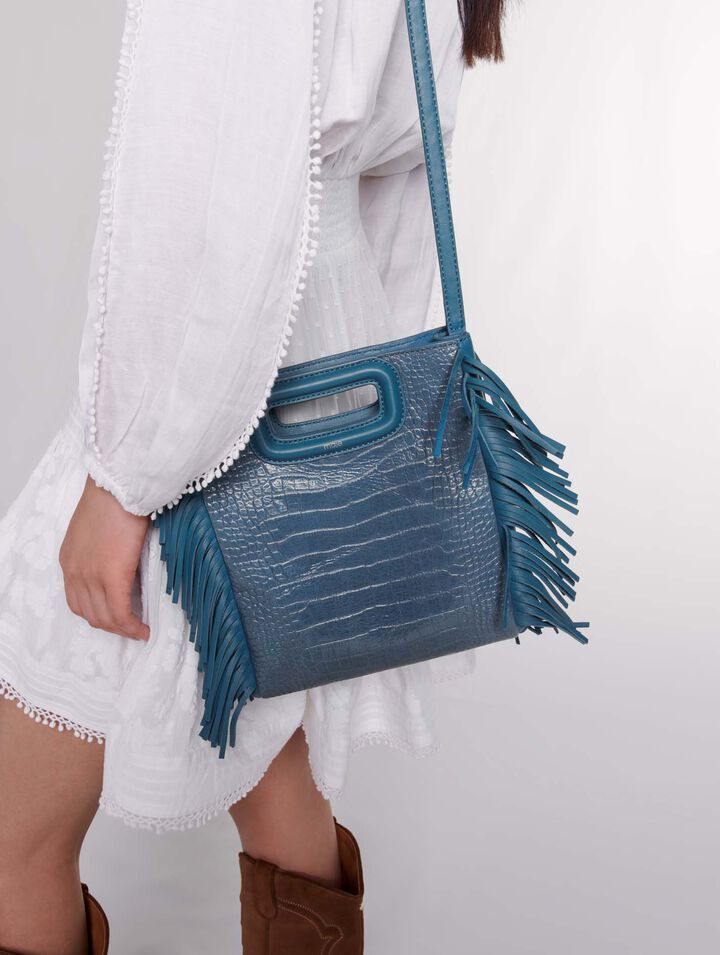 Mock croc M bag
