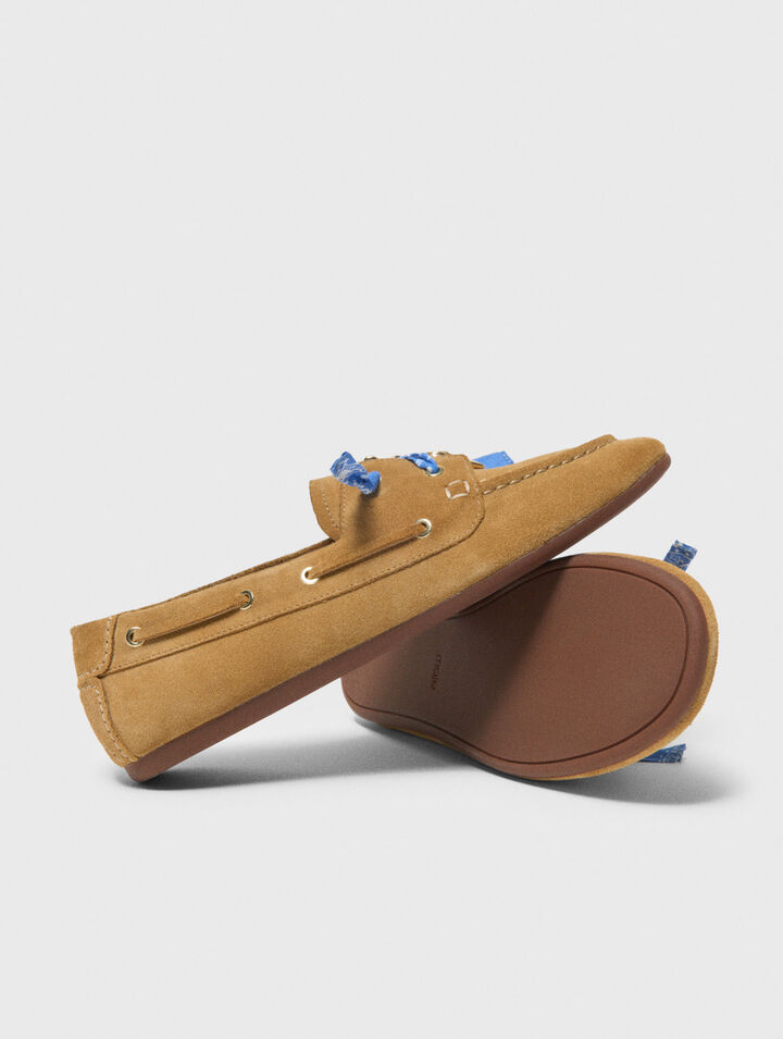 Suede boat shoes