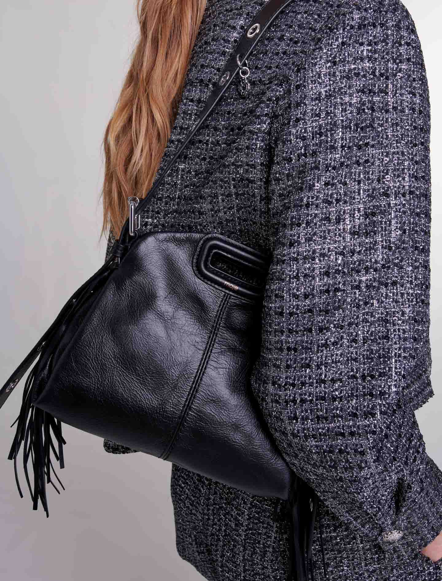 Tweed jacket Black / Gray for Women | Maje