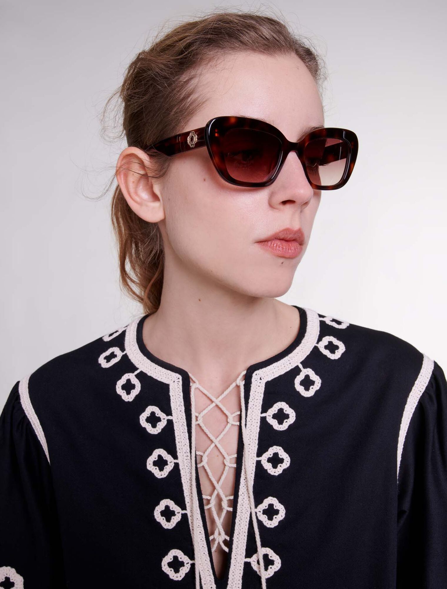 Acetate cat-eye glasses