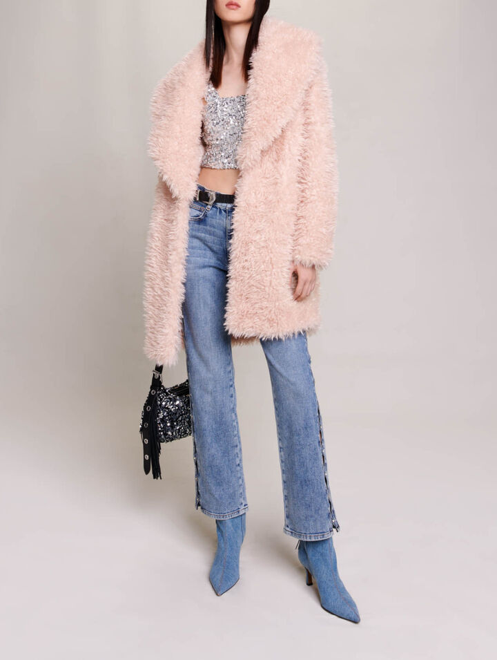 Faux fur coat