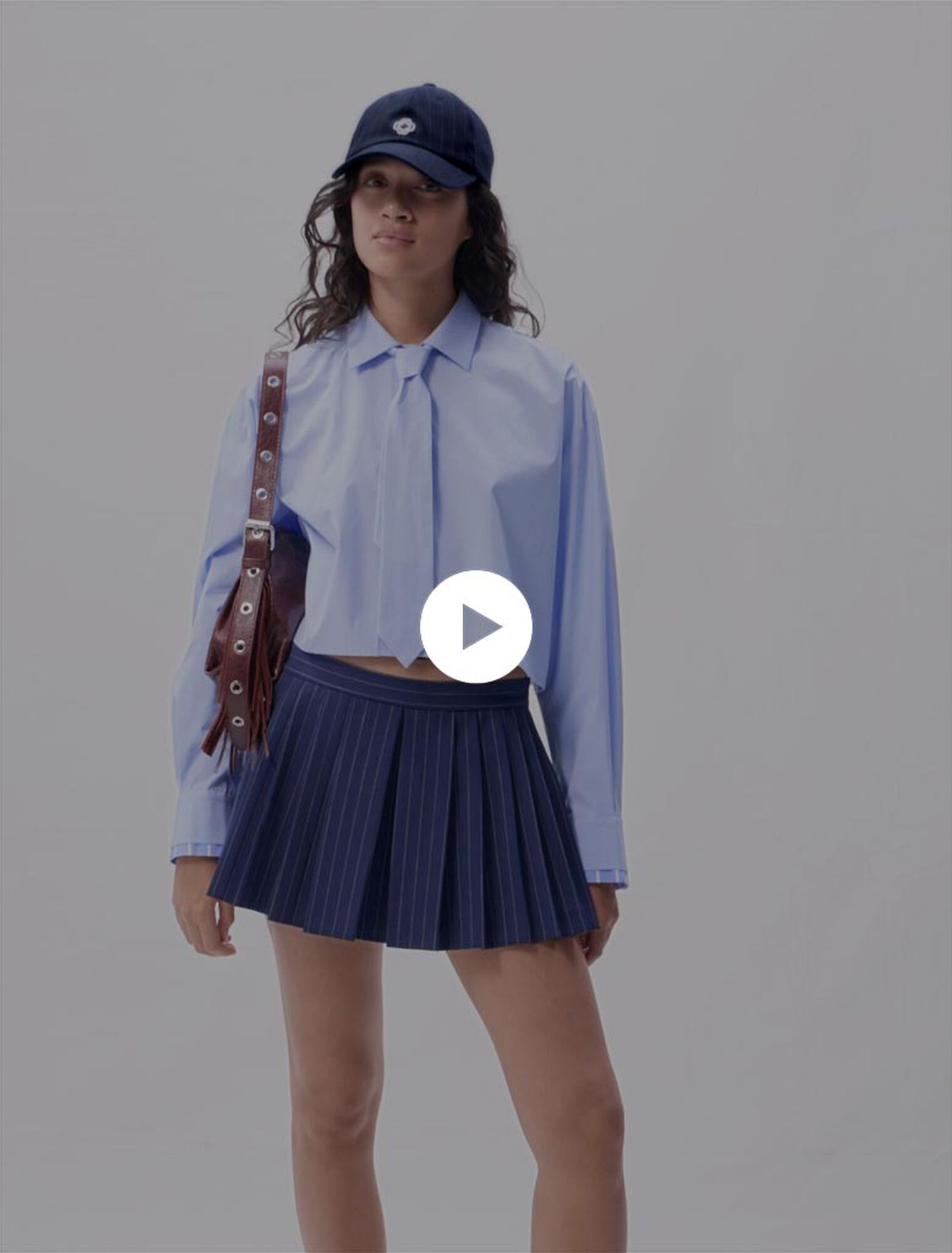 Striped layered effect shorts 